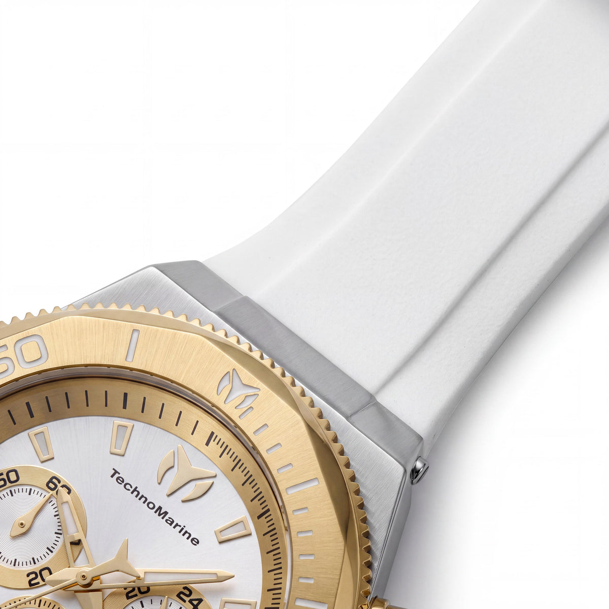 Reloj Technomarine Manta TM-224016 para hombre, de cuarzo, correa de silicona, esfera plateada, de acero inoxidable de 49 mm, Photo 3