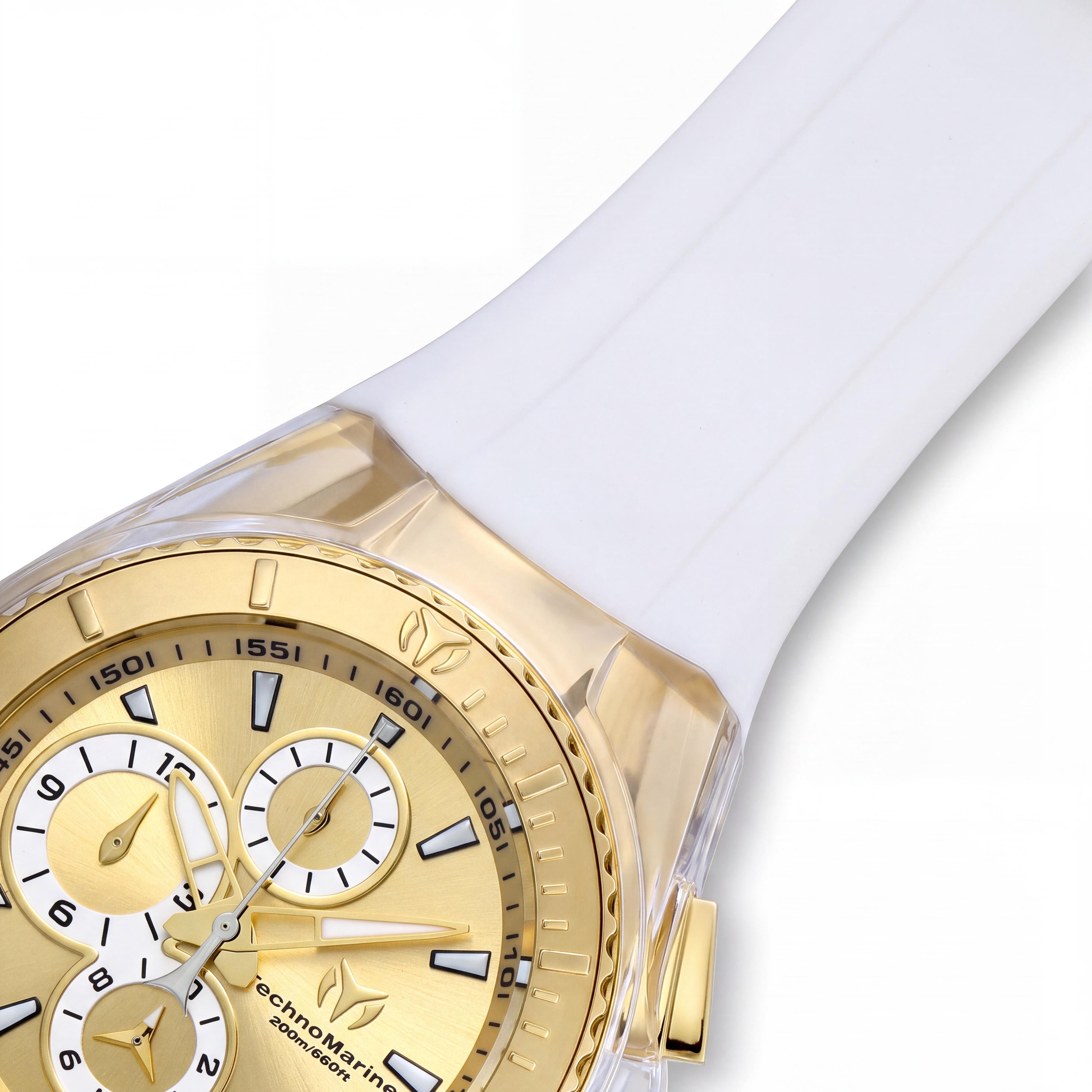 Technomarine Cruise TM-115311 Women's Gold Quartz Chronograph Watch, 40mm Case, Silicone Strap, Water Resistant 200m, Photo 3
