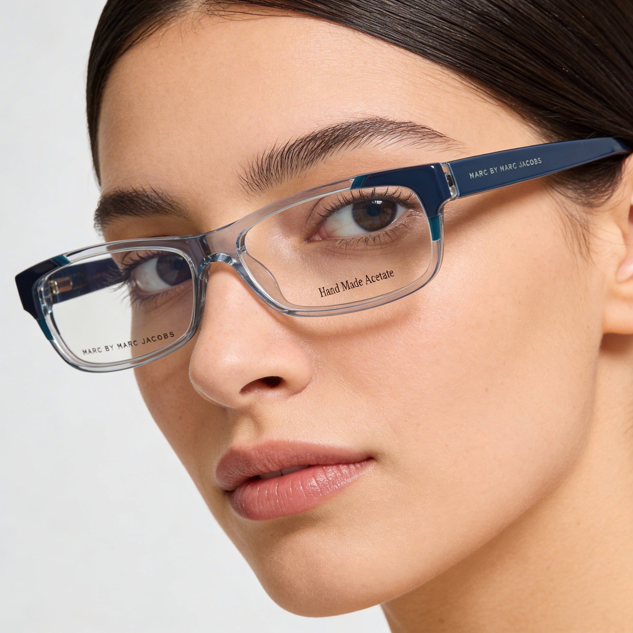 Gafas de sol rectangulares Marc Jacobs 553 de plástico para mujer, color violeta y azul, 52 mm, Photo 2