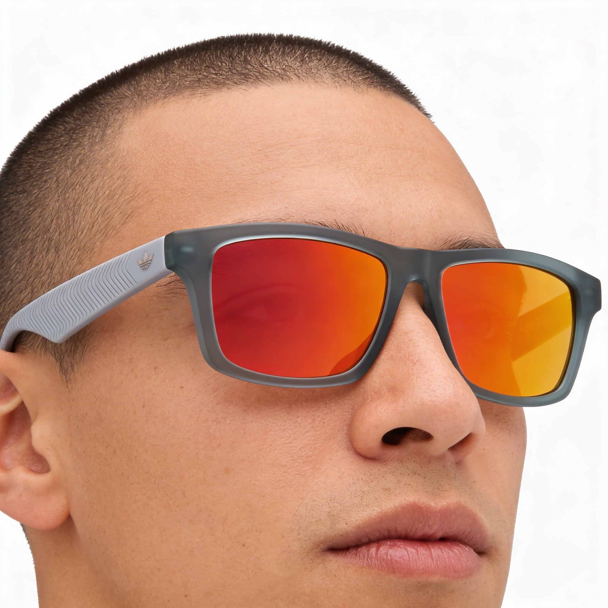 Adidas Originals Or0115 Men's Matte Grey Sunglasses with 54mm Lens Width, 16mm Bridge Width, 145mm Temple Length, Photo 5