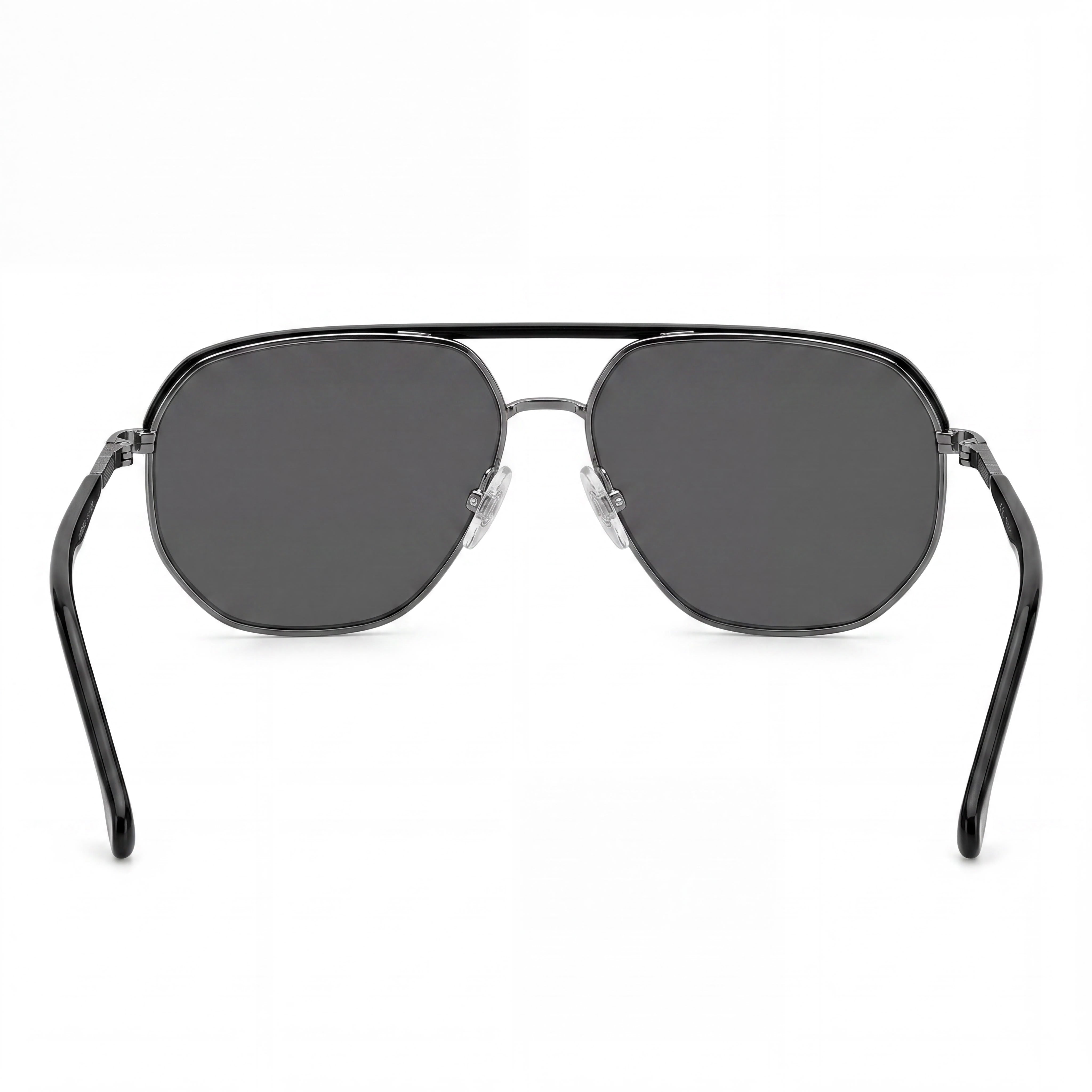 Carrera Classic Men's Metal Dark Ruthenium Square Solid Tint Glass Lens 59-15-145mm UV Protection Sunglasses, Photo 4