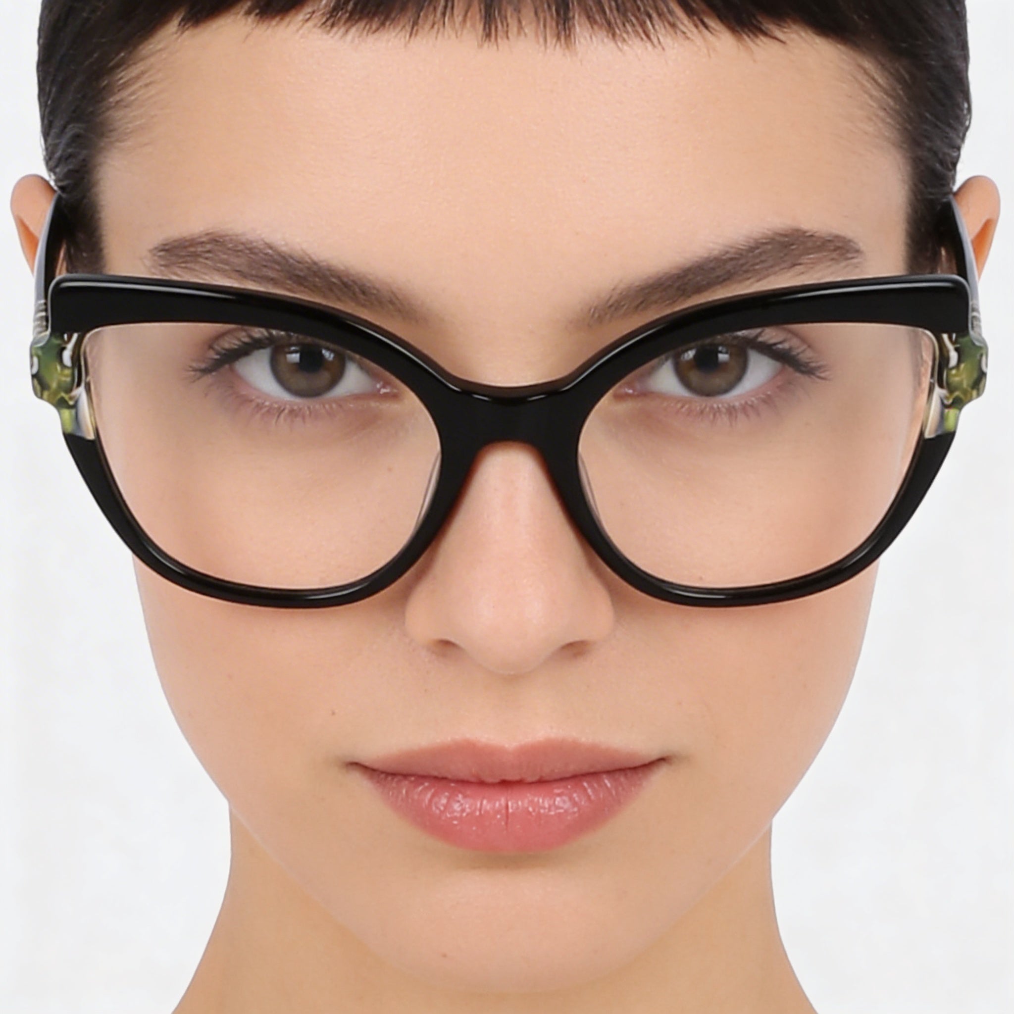 KARL LAGERFELD Casual Women's Black Marble Acetate Optical Frames, 54mm Lens, 19mm Bridge, 140mm Temple, Photo 4