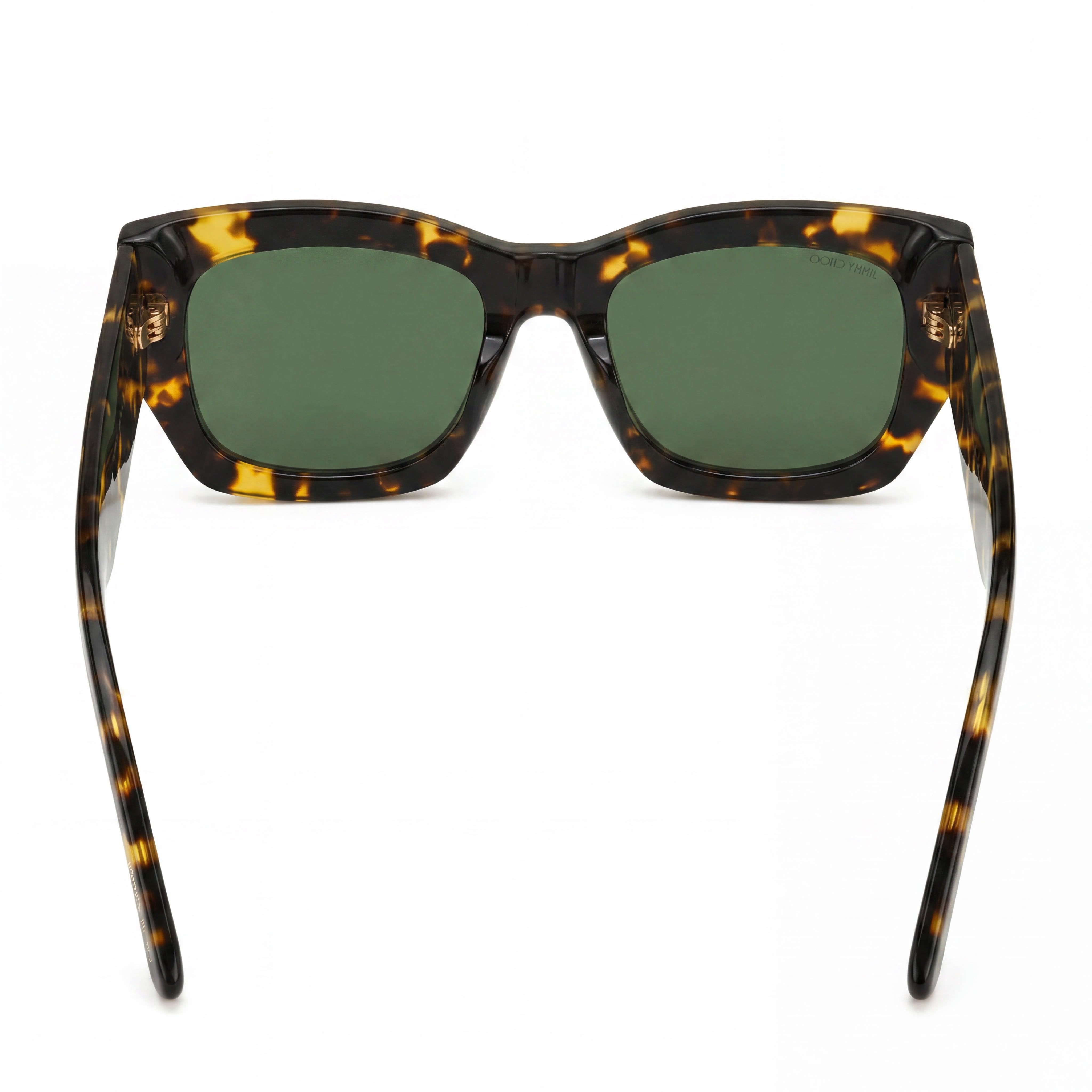 Gafas de sol rectangulares de acetato Havana para mujer de Jimmy Choo con lentes verdes y protección UV 100 % de 56 mm, Photo 4