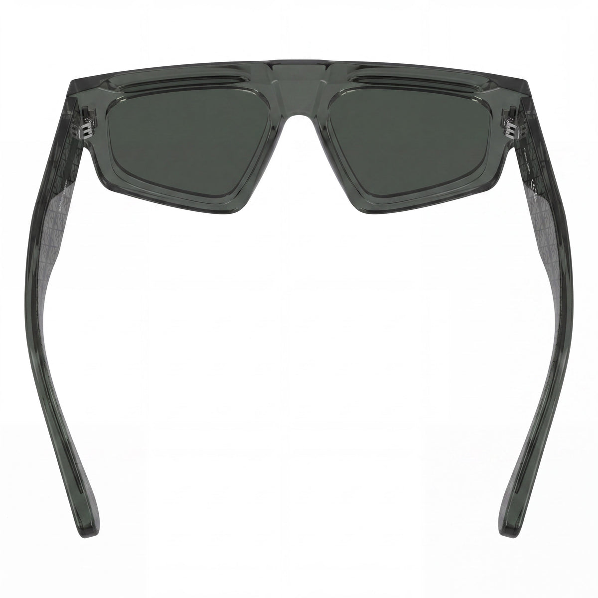 Gafas de sol unisex Calvin Klein Ck25539s de plástico verde transparente, lentes verdes macizas, protección UV, 54 mm, Photo 3