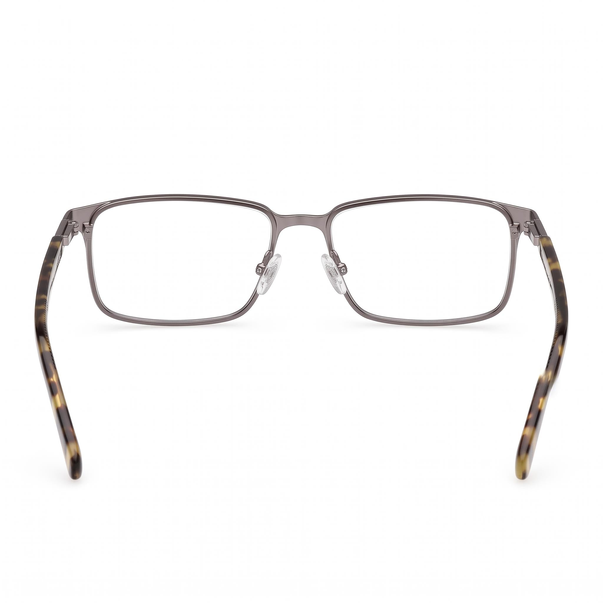 Gafas unisex Guess Gu50244 de metal con lentes transparentes, montura satinada en tono gunmetal, talla 55-16-145, Photo 3