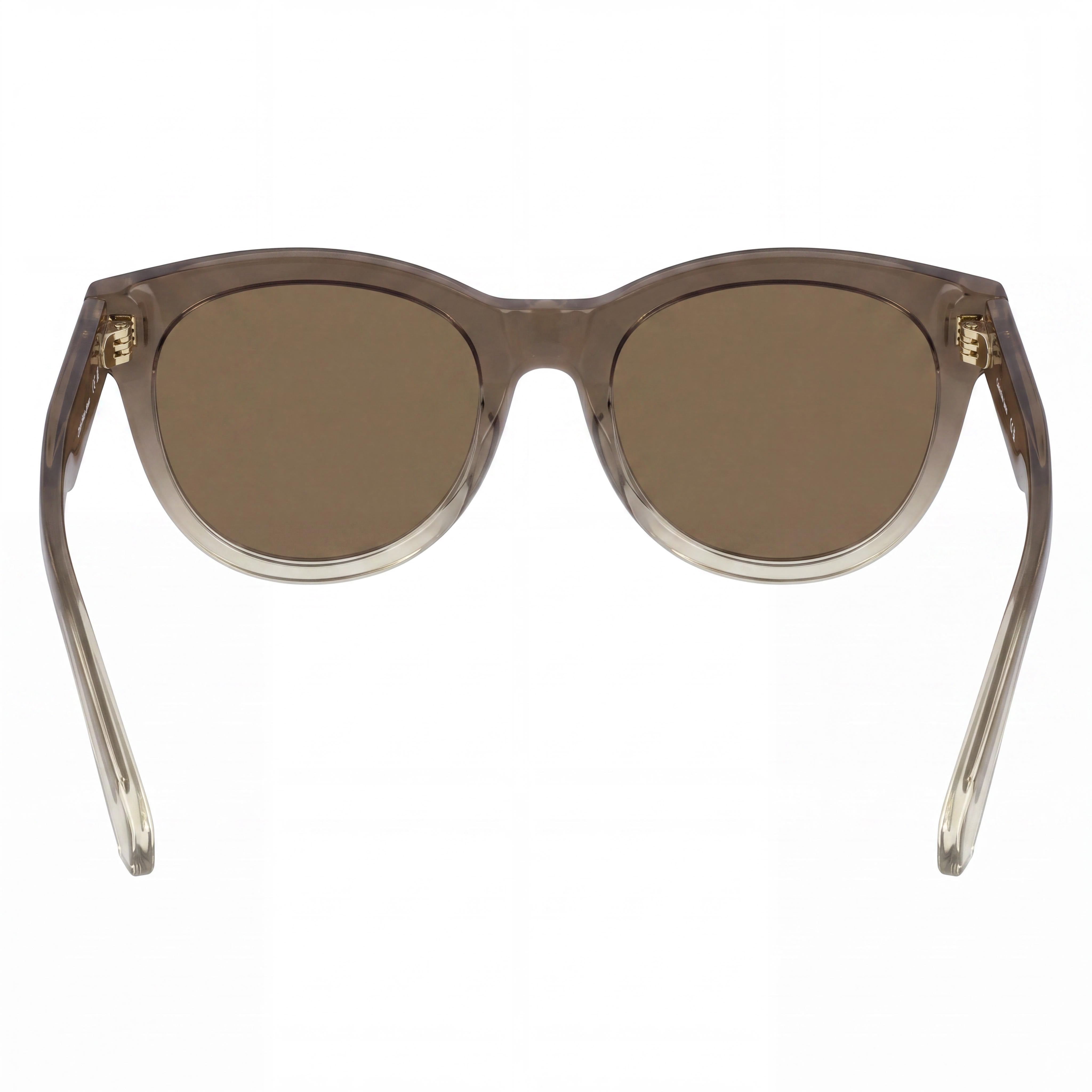 Gafas de sol Calvin Klein Jeans Ckj26600s para mujer, redondas, transparentes, degradado marrón, lente marrón claro, Tritan Renew, 53 mm, Photo 3