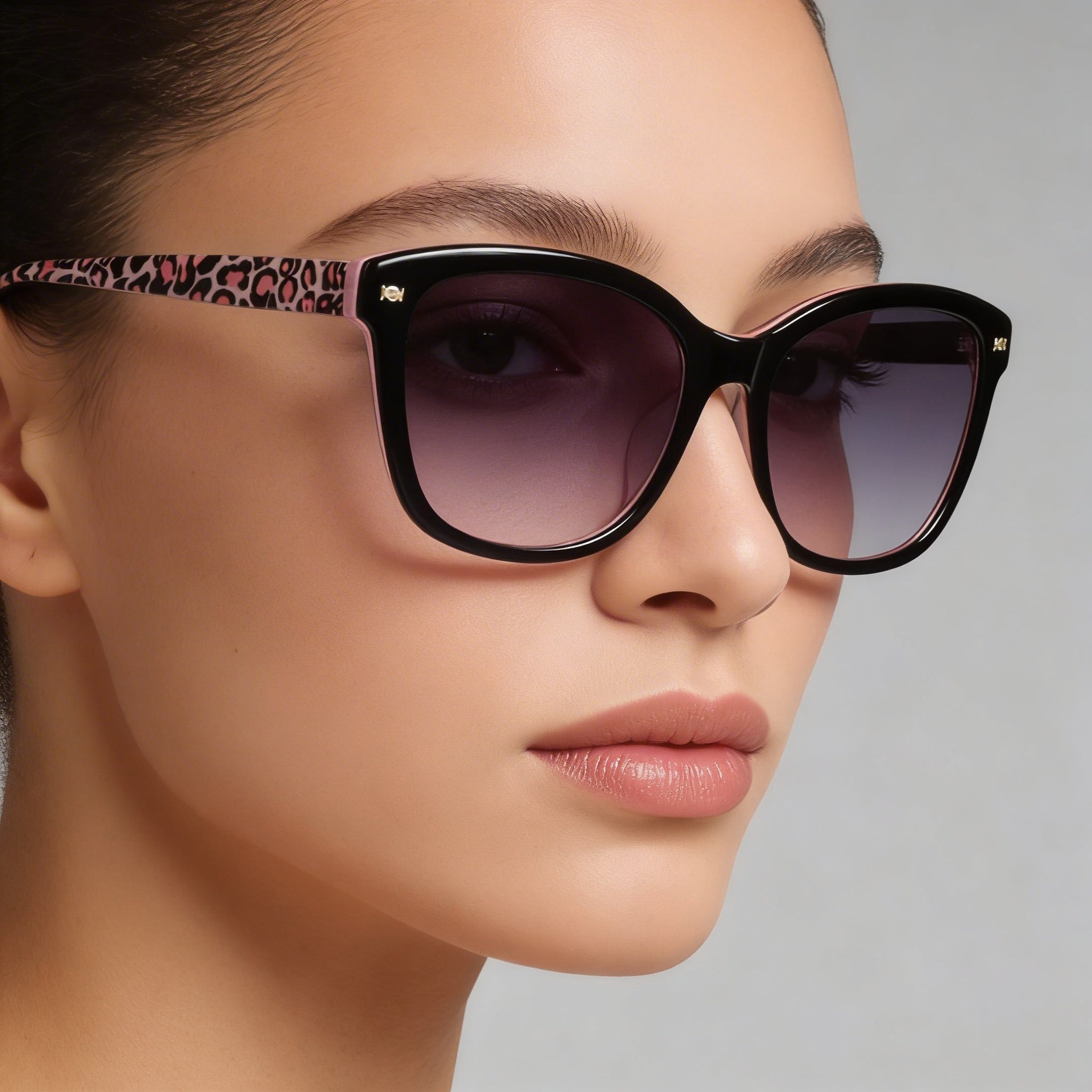 bebe Bb7234 Women's Jet Acetate Anti-Reflective Scratch-Resistant Polycarbonate 100% UV Protection Eyewear 56mm, Photo 2
