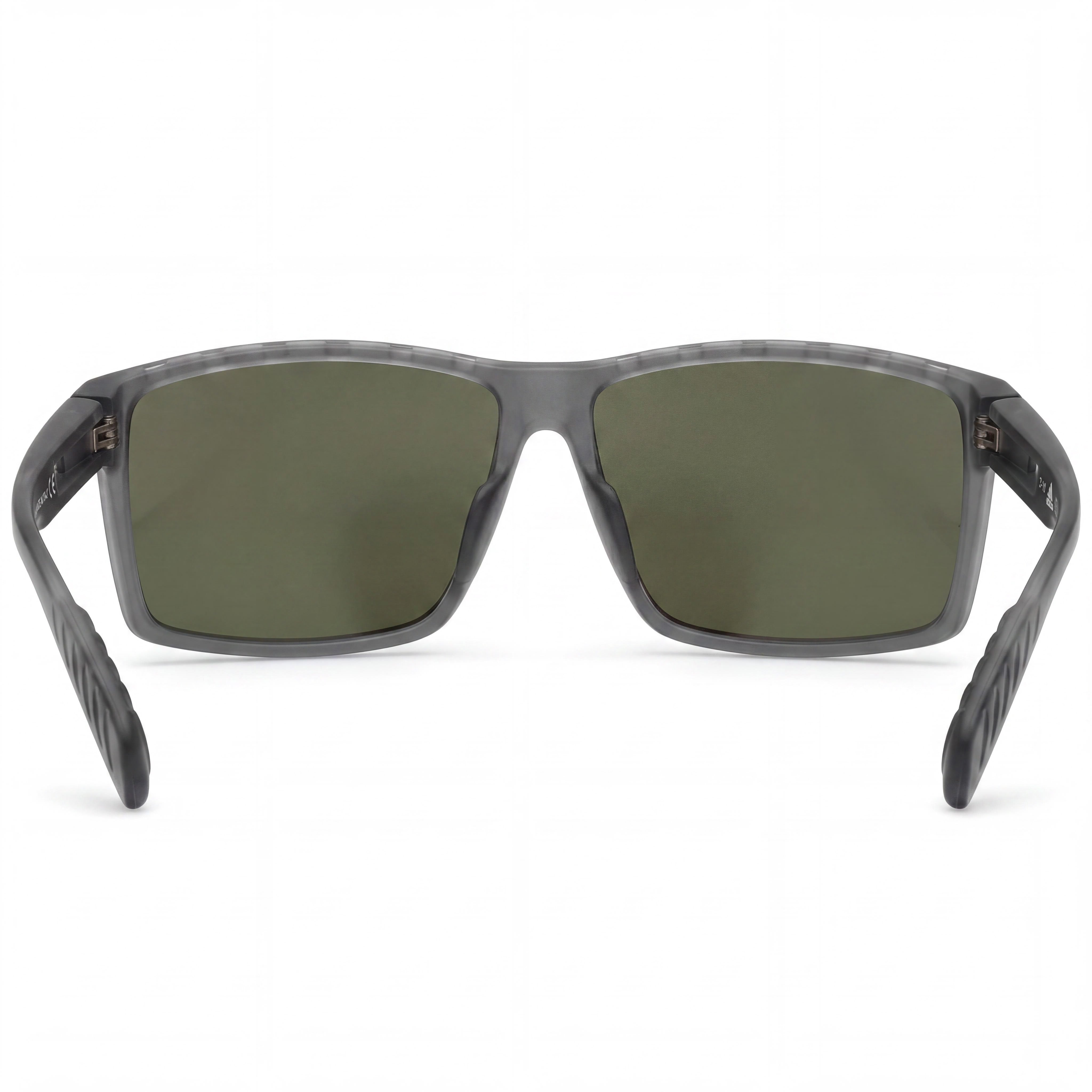 Gafas de sol adidas inyectadas para hombre, montura de plástico gris verdoso, lentes verdes, protección UV, 63 mm, Photo 4