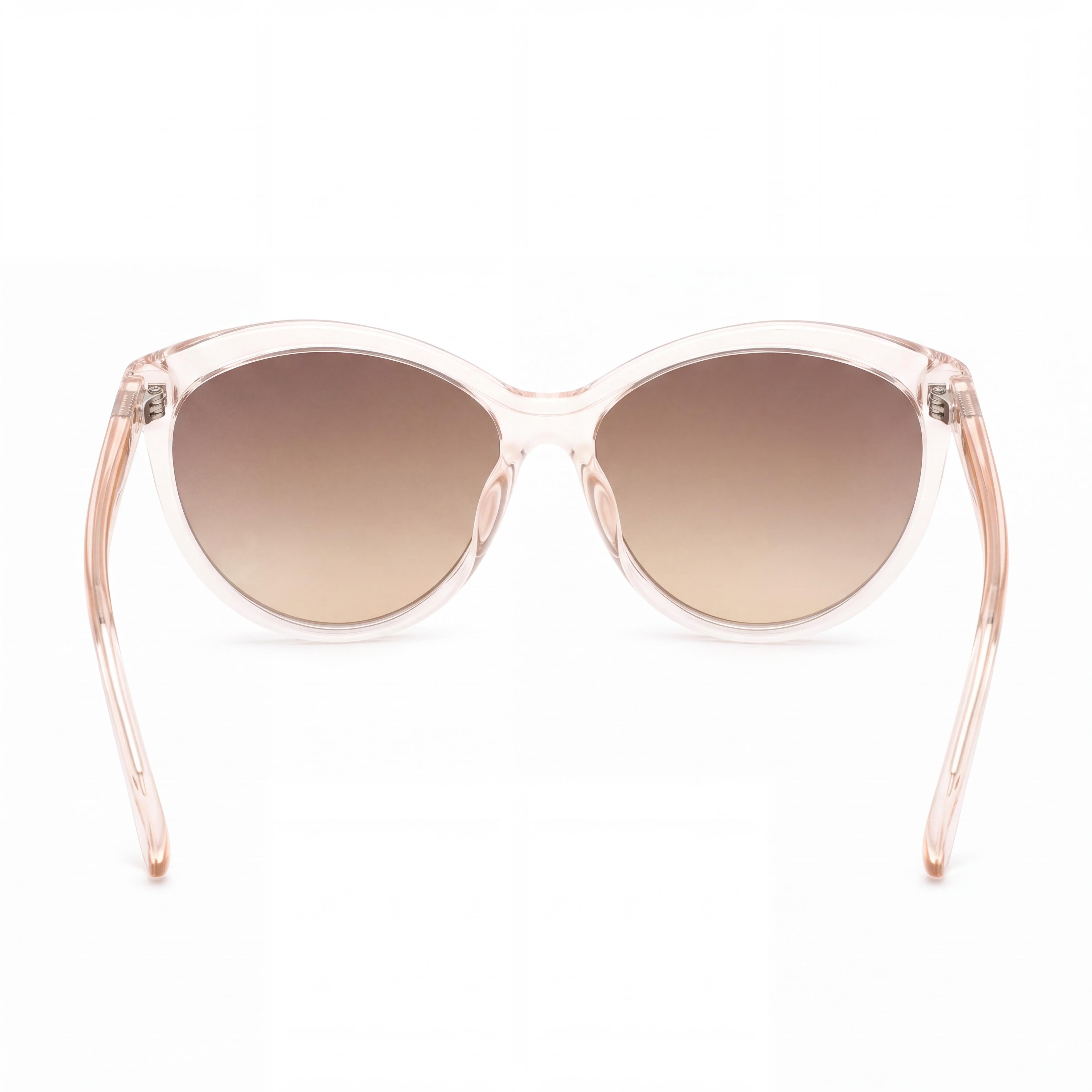 Calvin Klein Ck19534s Women's Cat Eye UV Protected Non-Polarized Plastic Sunglasses Crystal Beige Brown 58mm, Photo 3