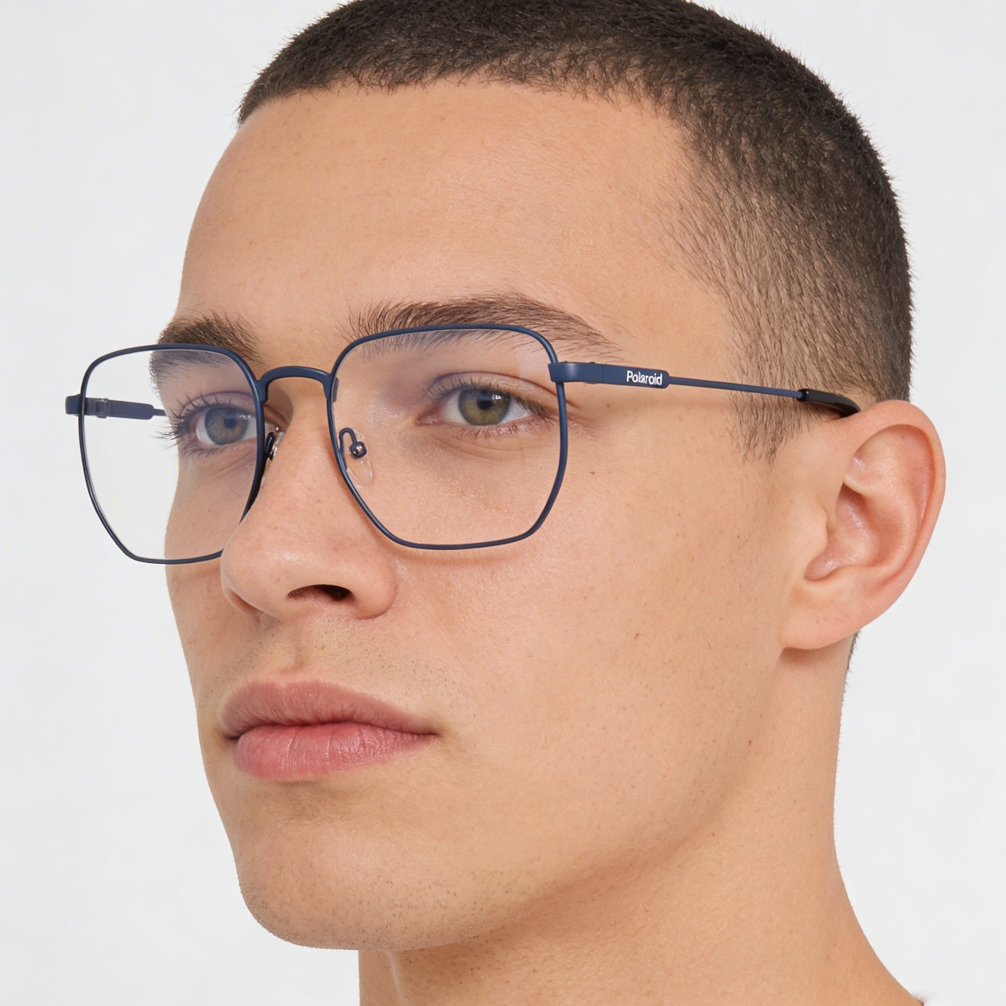 Polaroid Casual Men's Matte Blue Acetate Eyewear, Lens Width 54mm, Bridge Width 19mm, Temple Length 140mm, Photo 4