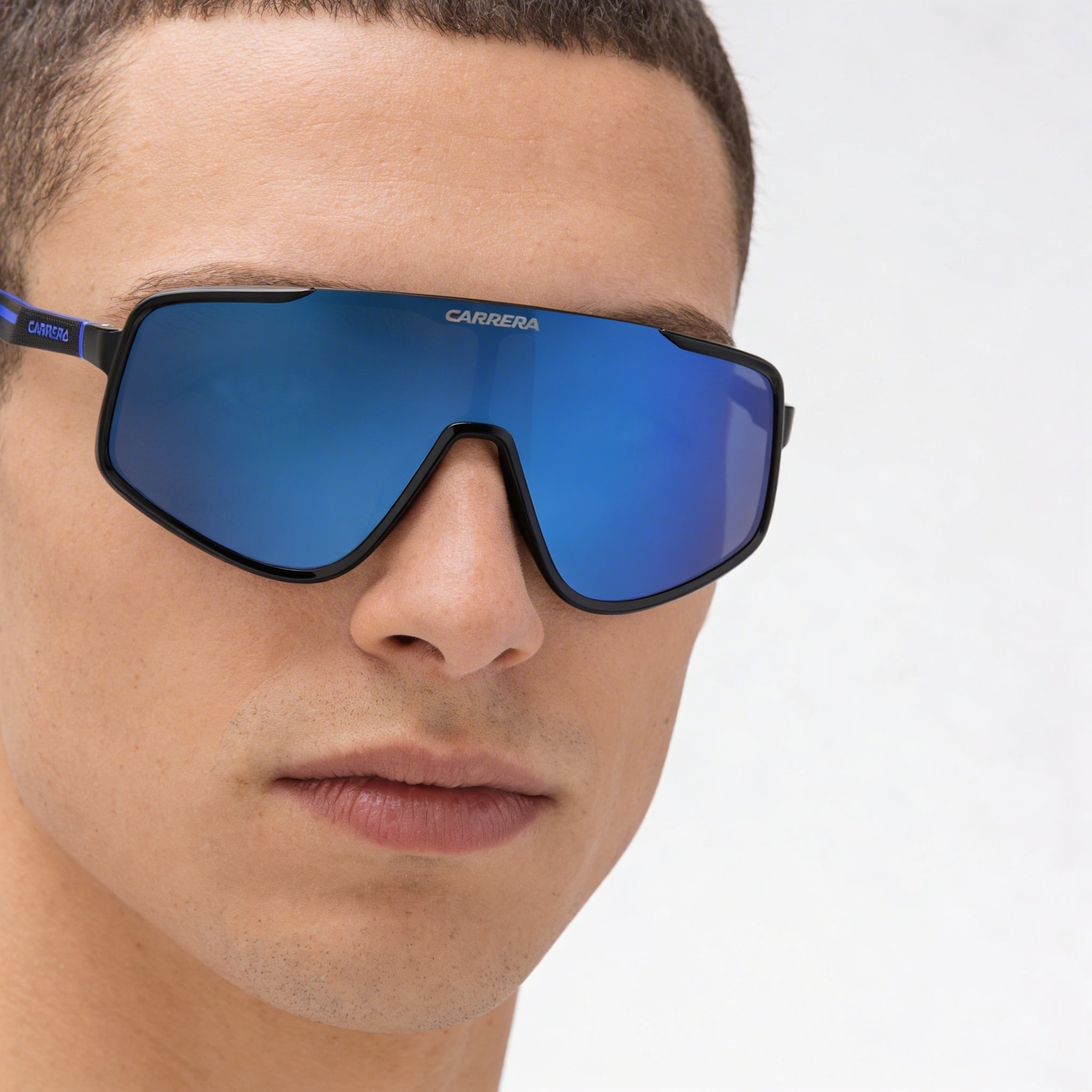 Carrera 4017/S Men's Casual Black Blue ECO Polyamide Frame Sunglasses Blue Multilayer Lenses 99mm, Photo 5