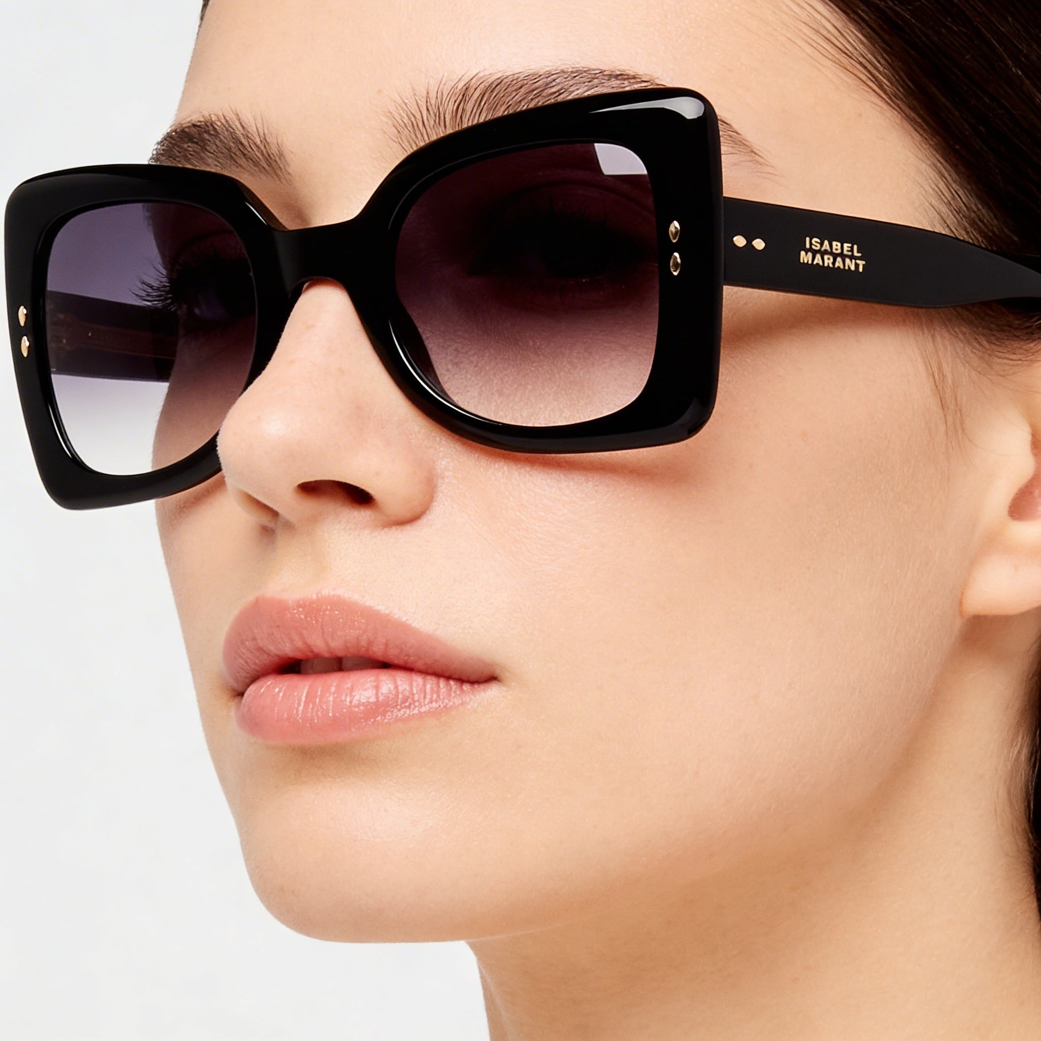 Isabel Marant Trendy Acetate Women's Black Grey Acetate UV Protection Sunglasses 52mm, Photo 4