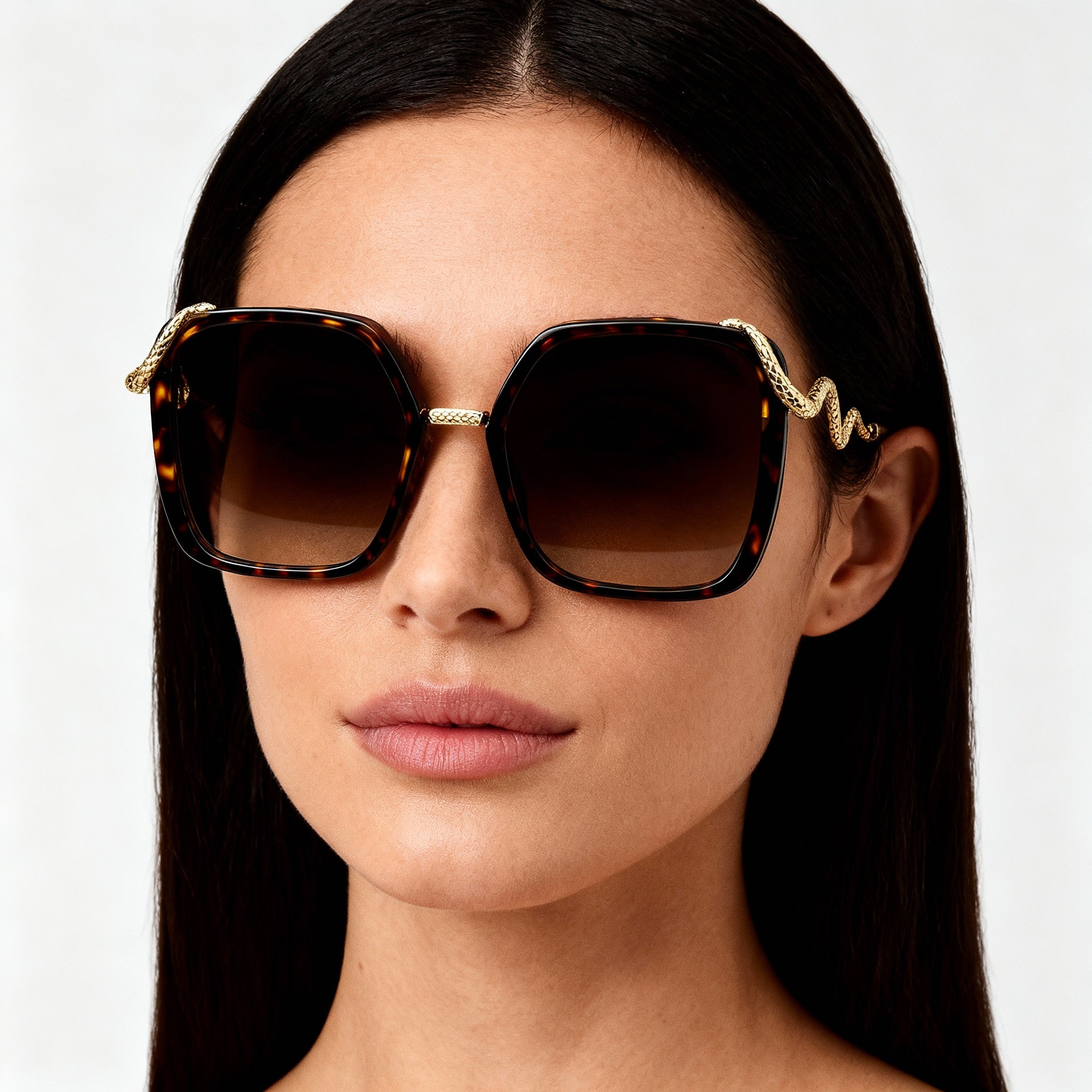 ROBERTO CAVALLI SRC004M Women's Modern Red Stainless Steel Smoke Gradient Non-Polarized Sunglasses 59mm, Photo 4