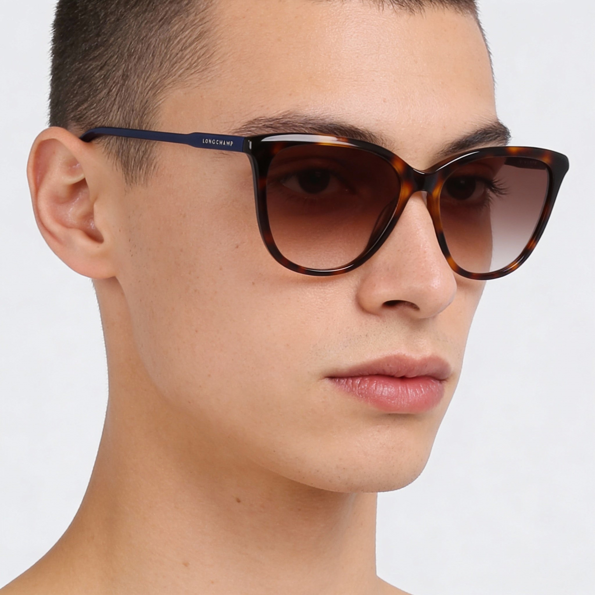 Gafas de sol Longchamp Modern LO718S Havana de acetato con lentes de policarbonato, no polarizadas, para hombre y mujer, 56 mm, Photo 4