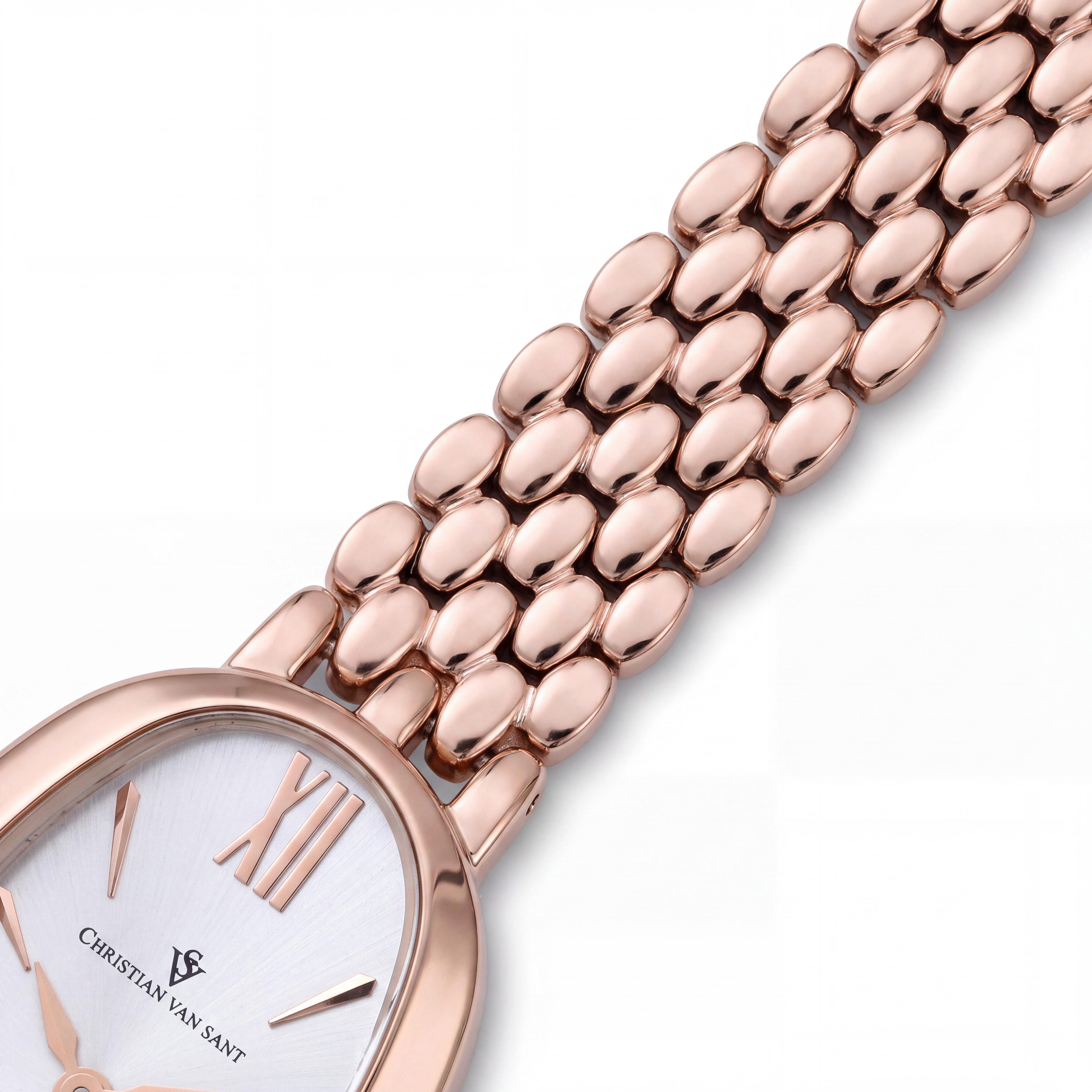 Christian Van Sant CV1815 Women's bracelet Watch, Silver Dial, Stainless Steel Case & Bracelet, Quartz Movement, Photo 3