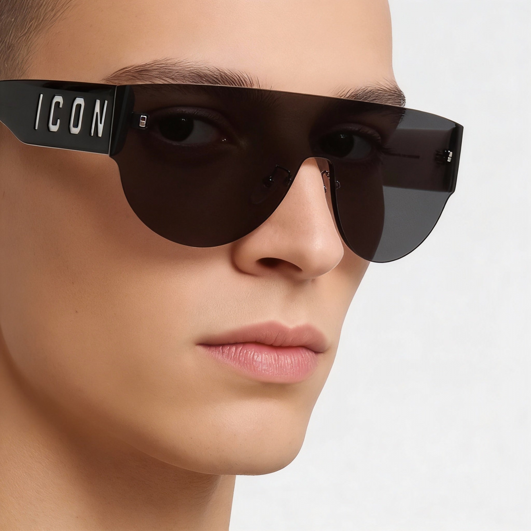 Carrera Modern Unisex Sunglasses Nylon Frame 80s Ir Black White with 99mm UV Protected Lenses, Photo 4