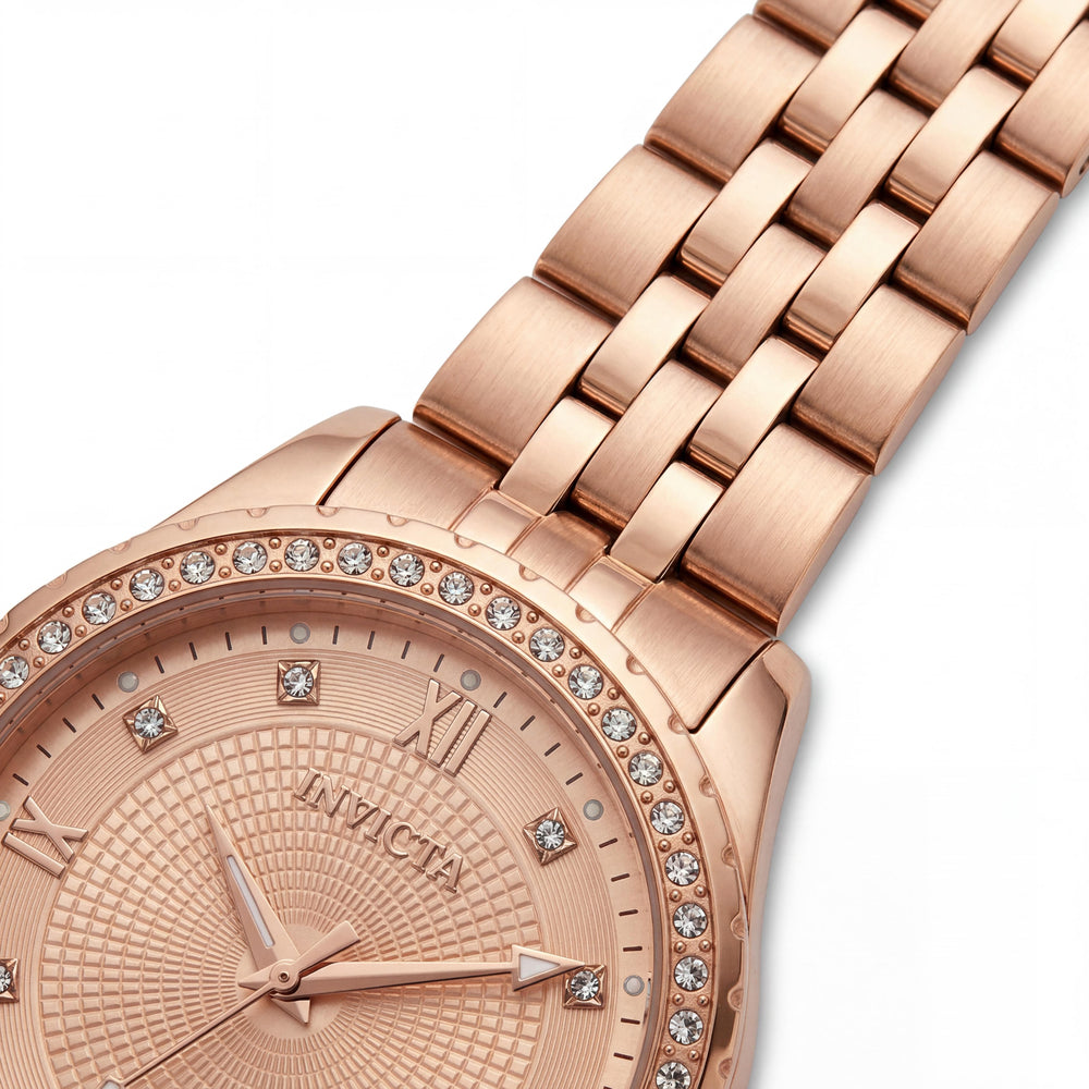Reloj Invicta Specialty 69221 de Cuarzo de Acero Inoxidable para Mujer, Esfera Oro Rosado, Resistente al Agua 33mm