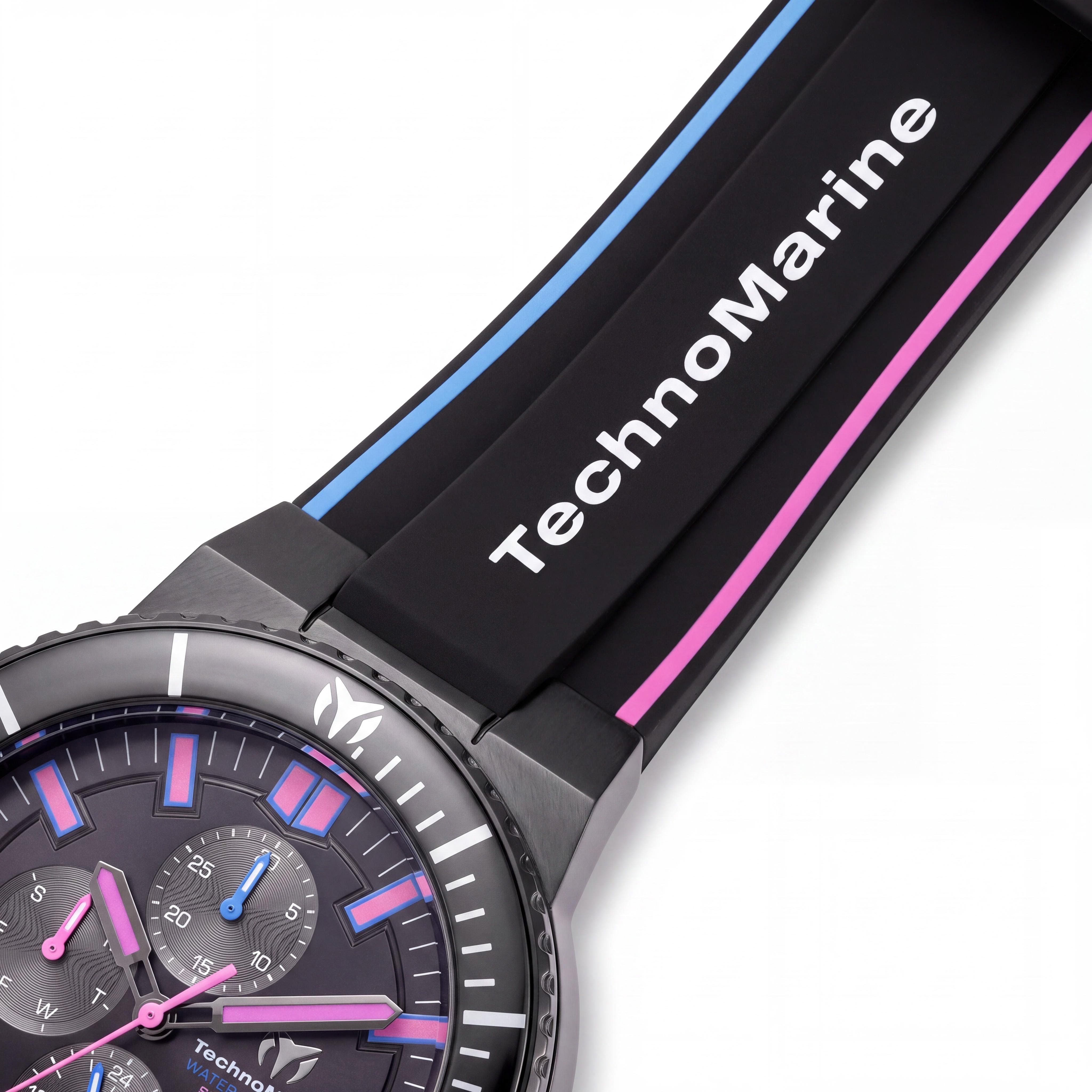 TechnoMarine TM-525035 Racing Legends Men's Quartz Watch with Black Stainless Steel Case and Black Gunmetal Dial, 43mm, Photo 3