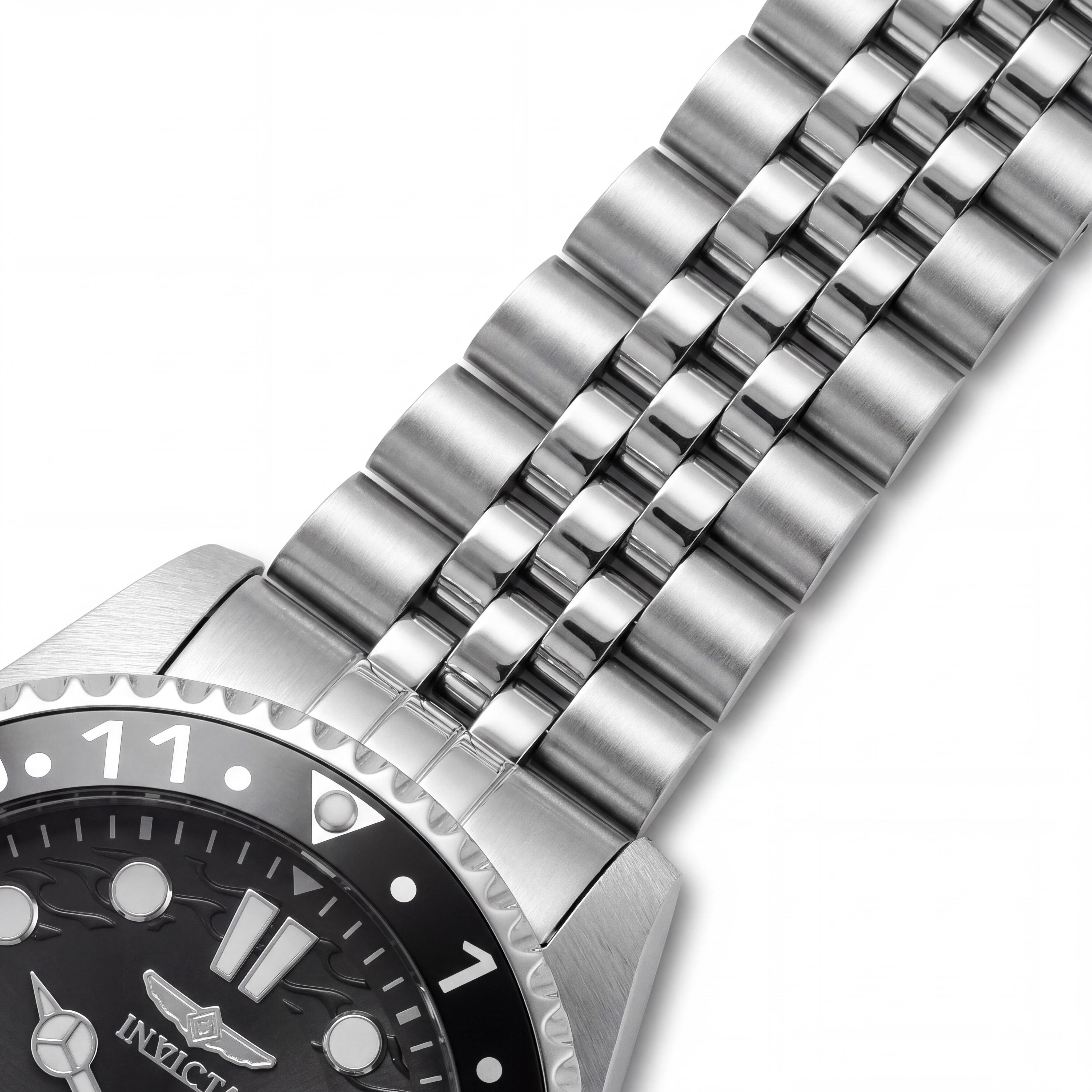 Invicta Men's Diver Quartz Watch, Silver-Tone Stainless Steel, Luminous, 43mm, Photo 3