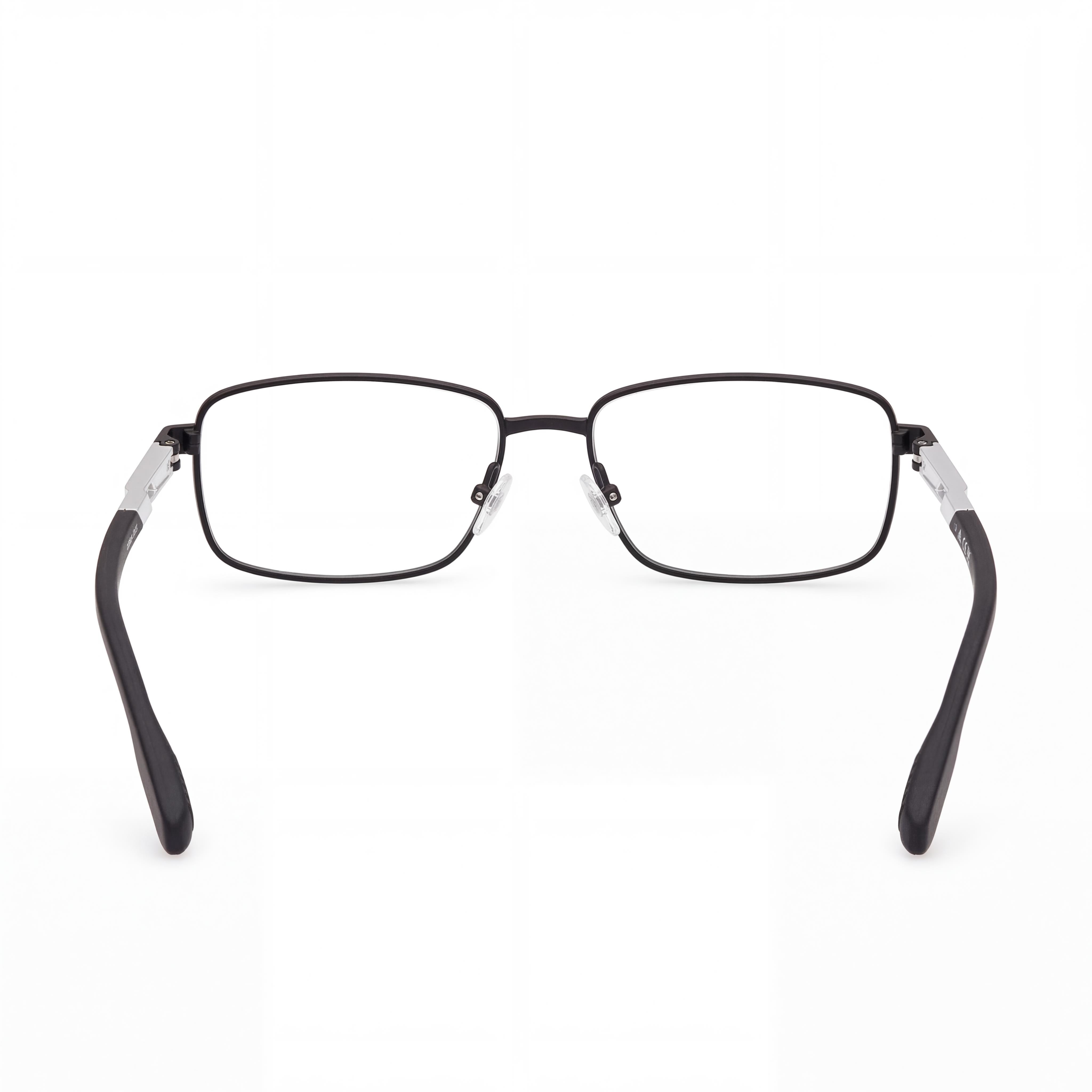 Adidas Casual Unisex Metal Matte Black Transparent Eyeglasses 55-15-145, Photo 4