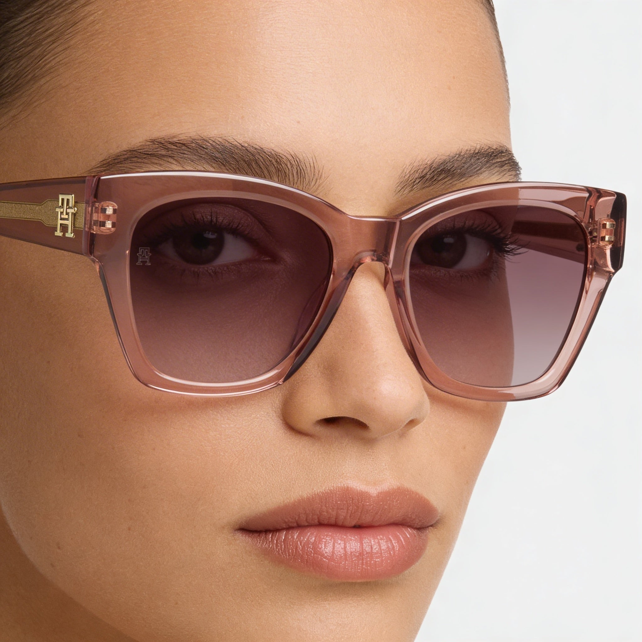 Tommy Hilfiger Th 2156/S Women's Pink Acetate Sunglasses with Pink Doubleshade Lenses, 100% UV Protection, 52mm Lens, 20mm Bridge, Photo 5