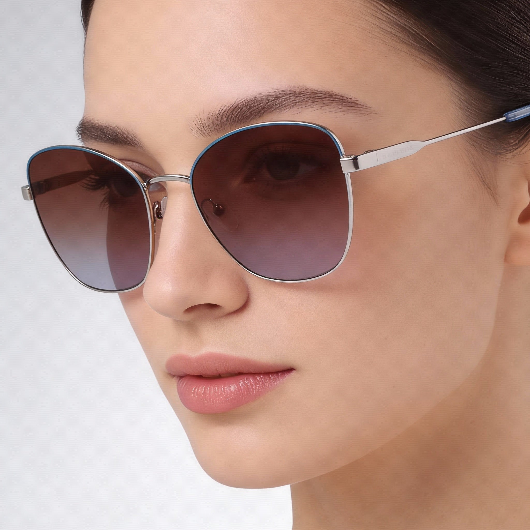 Gafas de sol Longchamp LO164S para mujer, estilo casual, con montura de acero de aleación azul plateado, no polarizadas, 57 mm, Photo 4