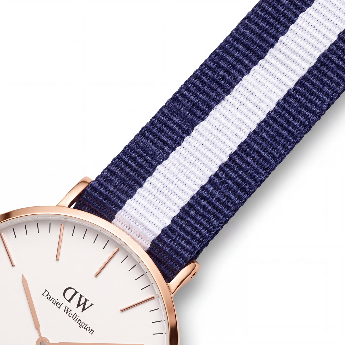 Daniel Wellington Classic Glasgow DW00100031 Rose Gold Eggshell Nato Water Resistant Slim Watch 36mm Unisex, Photo 3