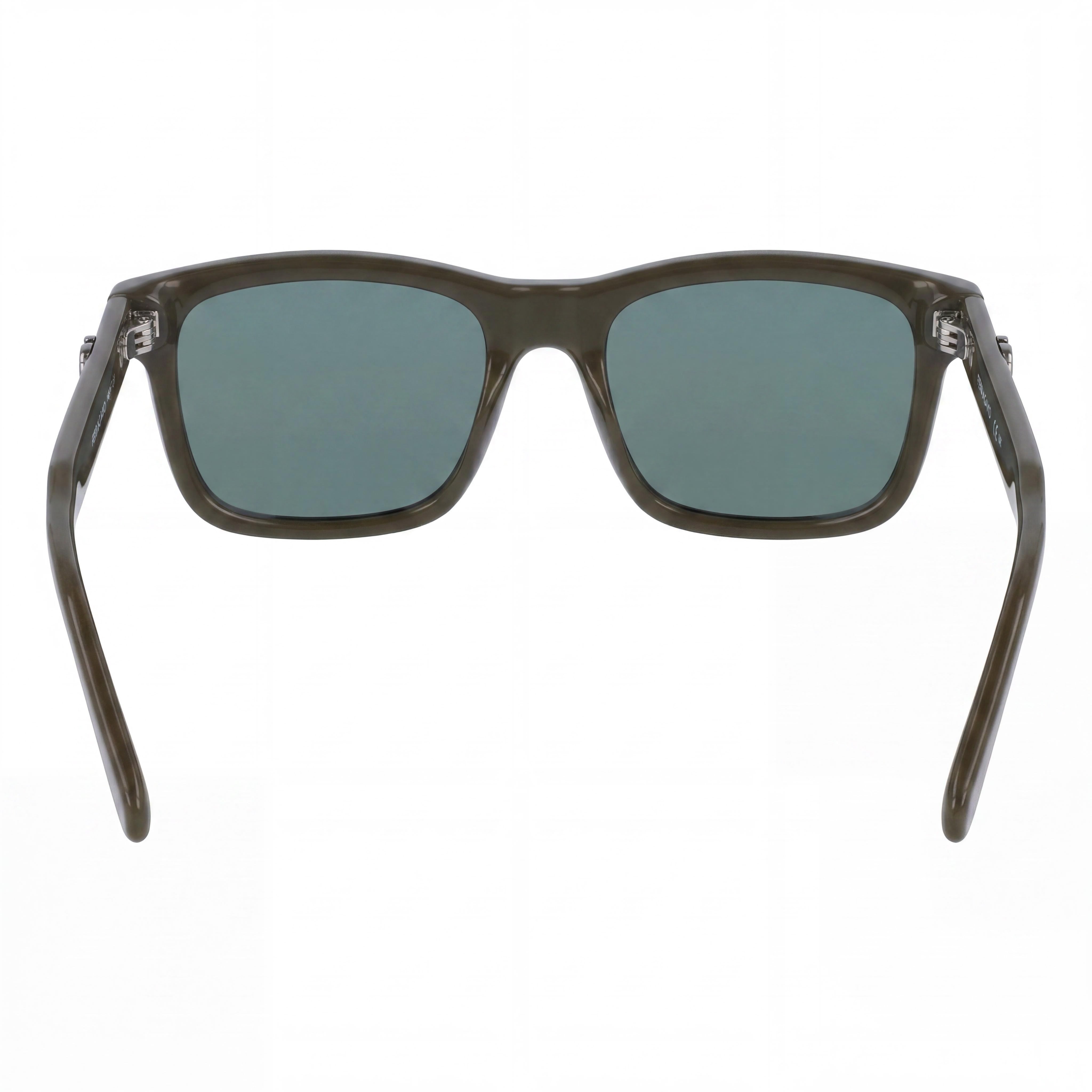 Gafas de sol Ferragamo Sf2060se unisex con montura de acetato caqui oscuro y lentes de plástico verde macizo 55-17-145 Protección UV 400, Photo 4