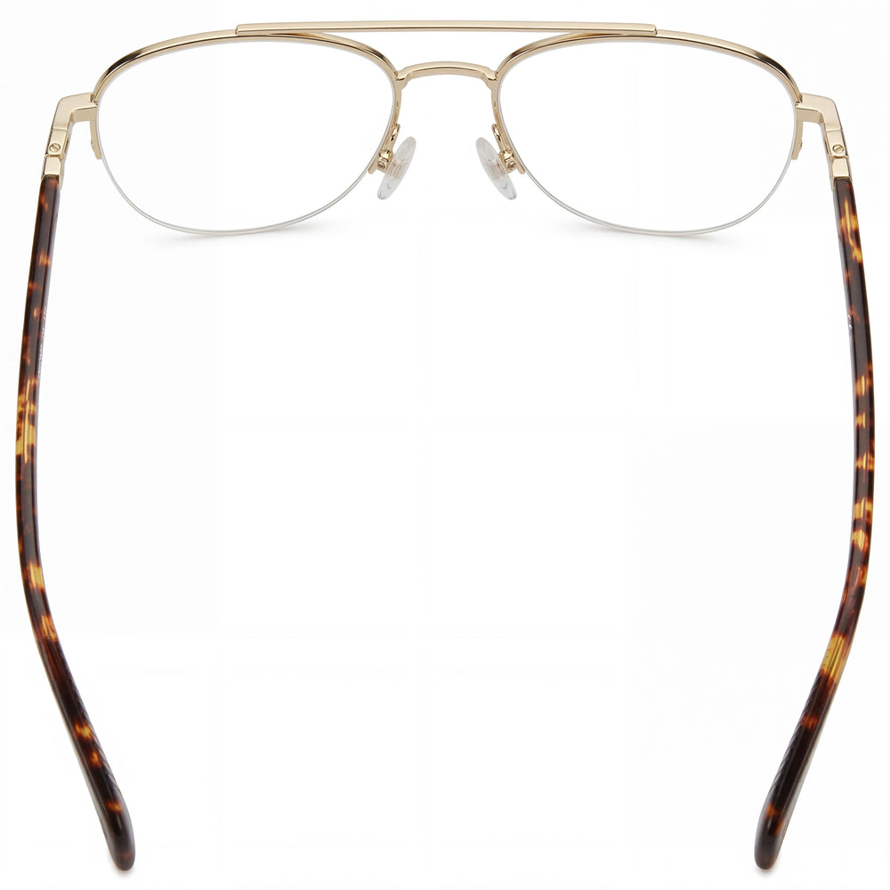 Gafas de sol Rag & Bone modernas unisex con montura de acero chapado en oro, lentes de policarbonato, 54 mm de lente, 18 mm de puente, 145 mm de patilla