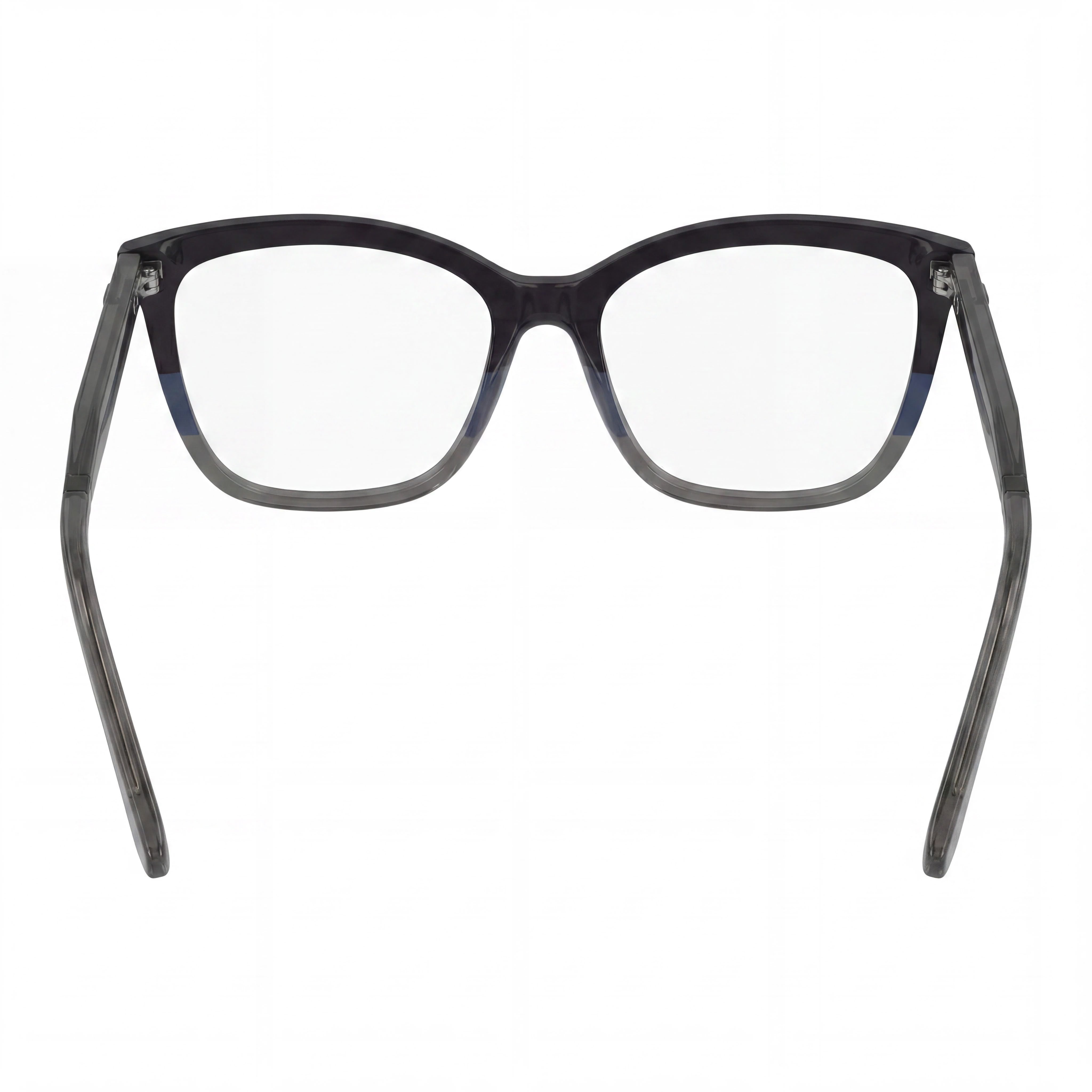 Calvin Klein Modern Unisex Acetate Frame Polycarbonate Lens Prescription Eyeglasses Black/Blue/Grey 53mm, Photo 3