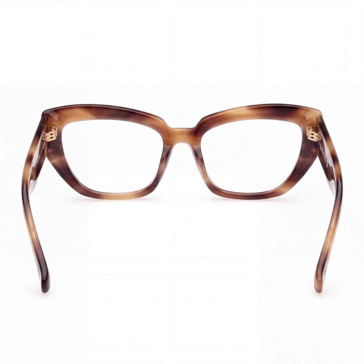 MaxMara MM5135 Women's Light Brown/Striped Modern Eyeglasses 53-17-140, Photo 3