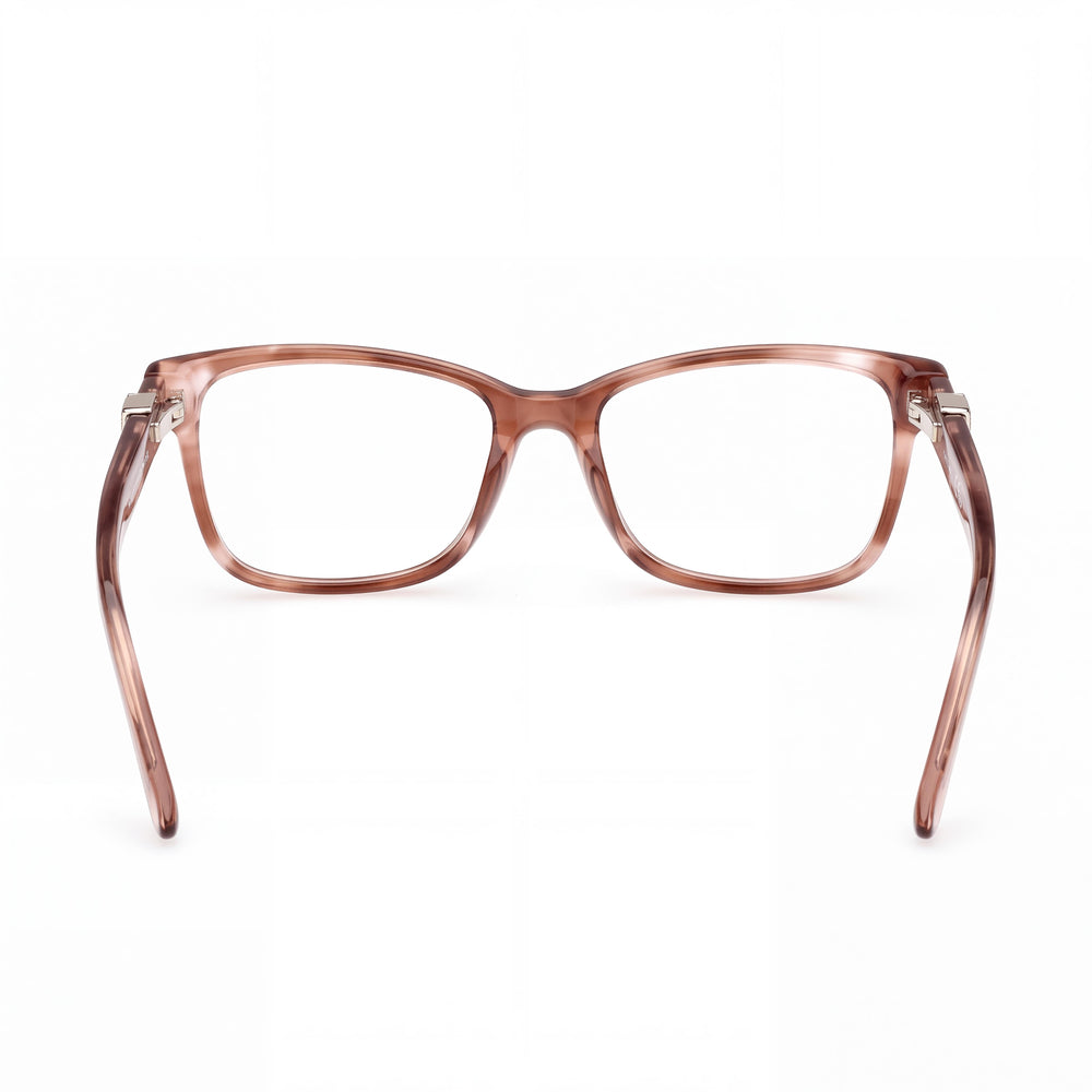 GUESS 50227 059 Women's Plastic Frame Eyewear with Beige Frame and Multicolor Lenses, 50-15-140mm
