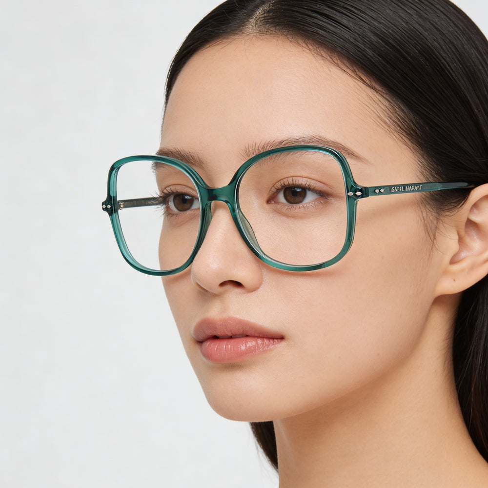 Gafas de sol retro/vintage de acetato color cerceta no polarizadas para mujer Isabel Marant Im 0022 de 54 mm