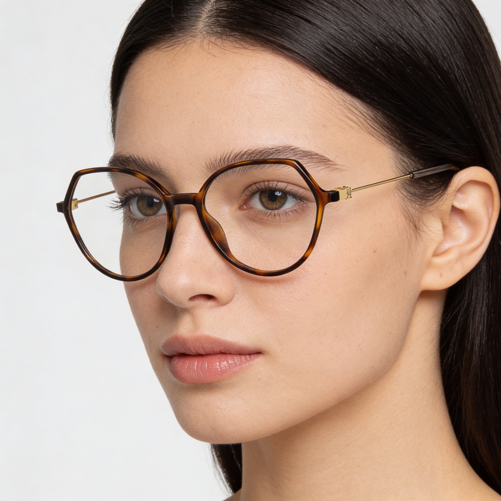 Gafas Tommy Hilfiger redondas geométricas para mujer, multicolor, de poliamida INJ-GRIL. Lentes transparentes, 54 mm., Photo 4