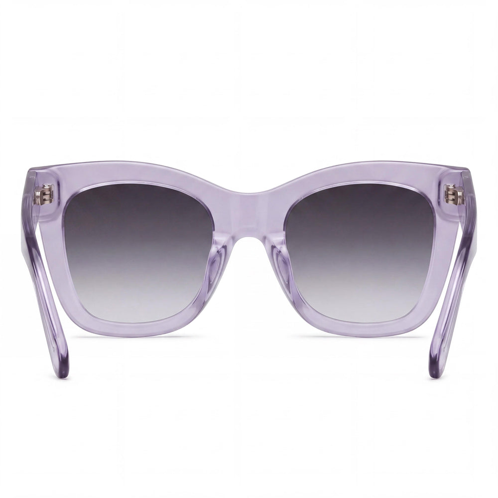 QUAY AUSTRALIA Women's Modern Sweet Pea Injection Frame Smoke Lens UV Protection Sunglasses 150-23-150mm