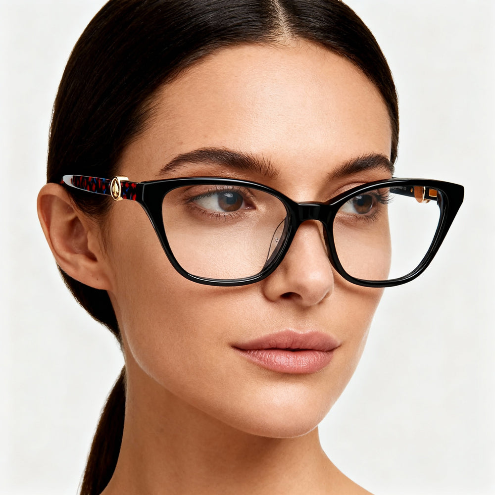 kate spade new york Emmalee Women's Modern Acetate Frame Non-Polarised Black Sunglasses 49mm