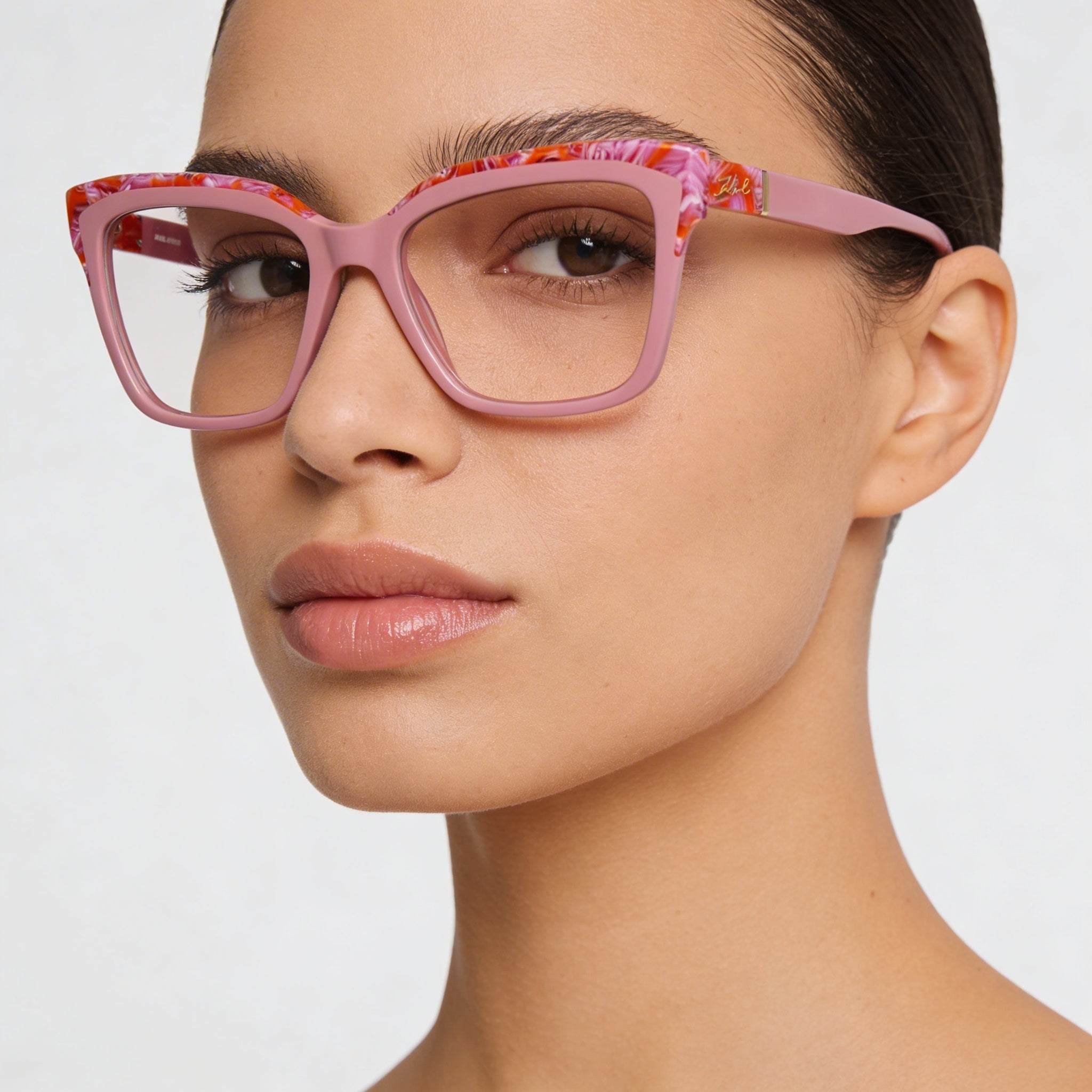KARL LAGERFELD Modern Women's Rose Marble Acetate Sunglasses 52mm, Photo 4