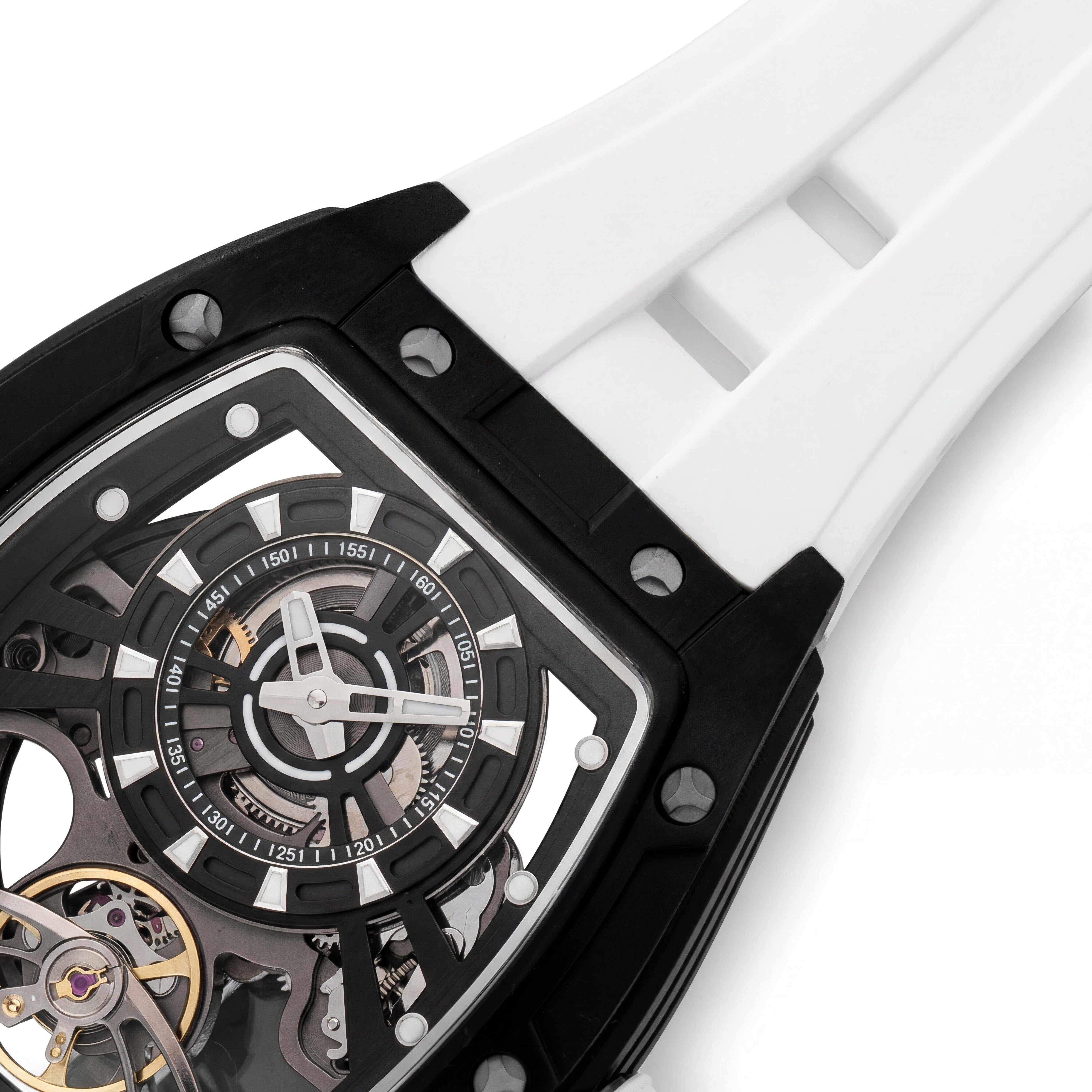 Invicta S1 Rally 49035 Unisex Automatic Open Heart Watch, Silver Stainless Steel, Black Dial, Silicone, 44mm, Photo 3