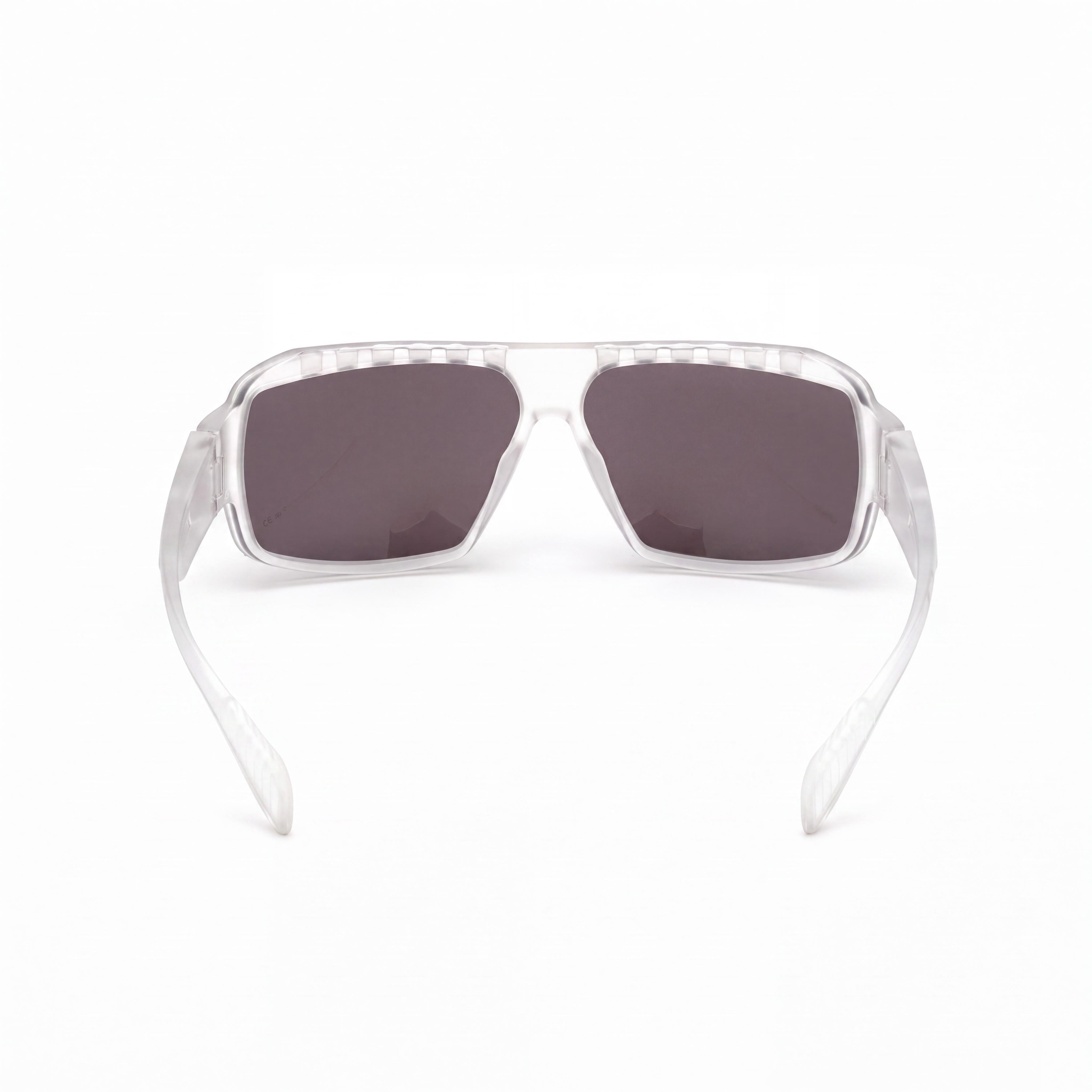 adidas Contemporary Unisex Pilot Style Crystal Plastic Frame Blue Mirror Non-Polarized Sunglasses 62mm, Photo 4