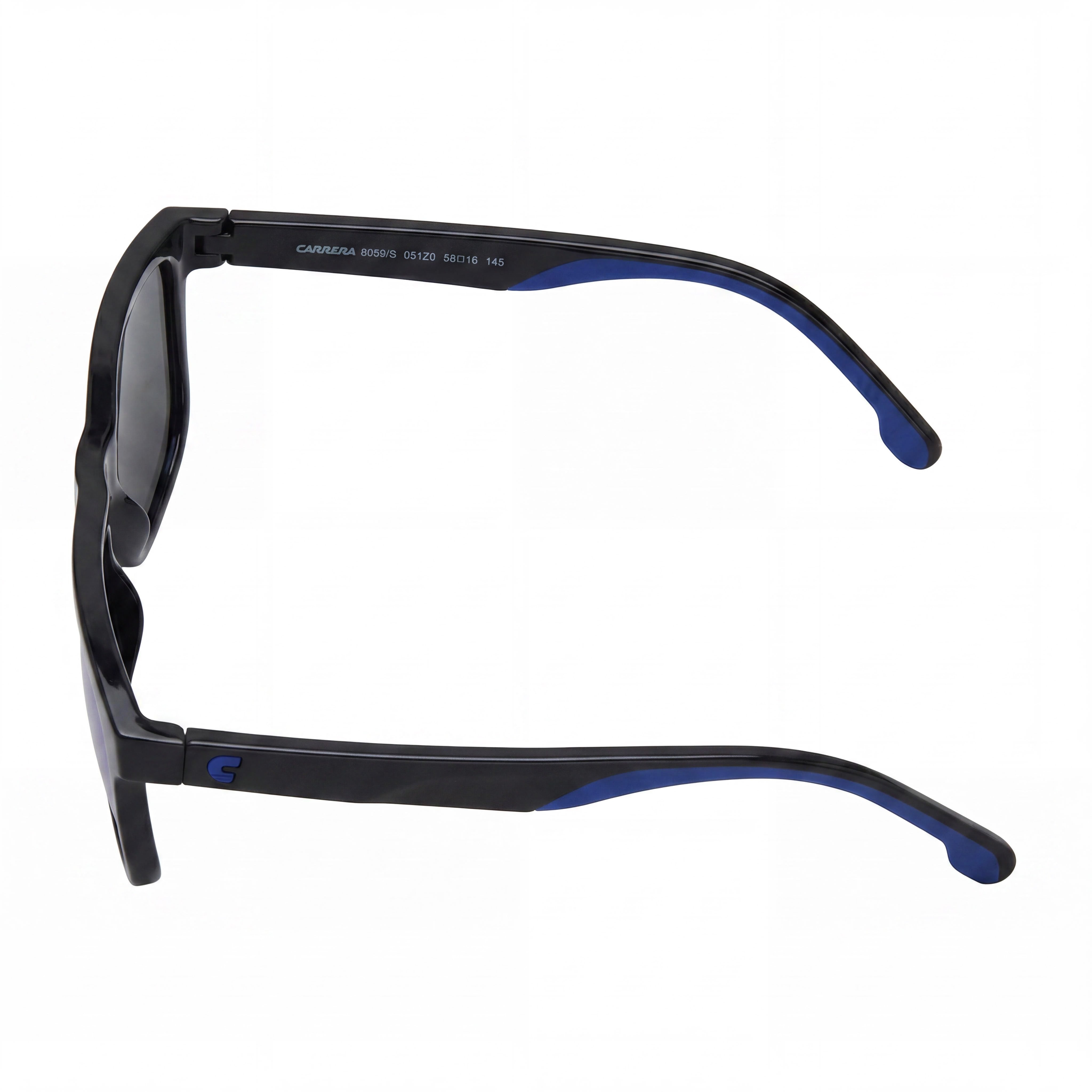Carrera Modern Women's Black Blue Polyamide Non-Polarized 100% UV Protection Sunglasses 58mm, Photo 4