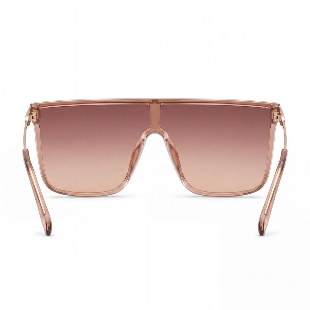 QUAY AUSTRALIA Nightfall Remixed Gafas de sol unisex con montura combinada de color cervatillo y lentes de color cervatillo marrón con protección UV 138-17.5-145