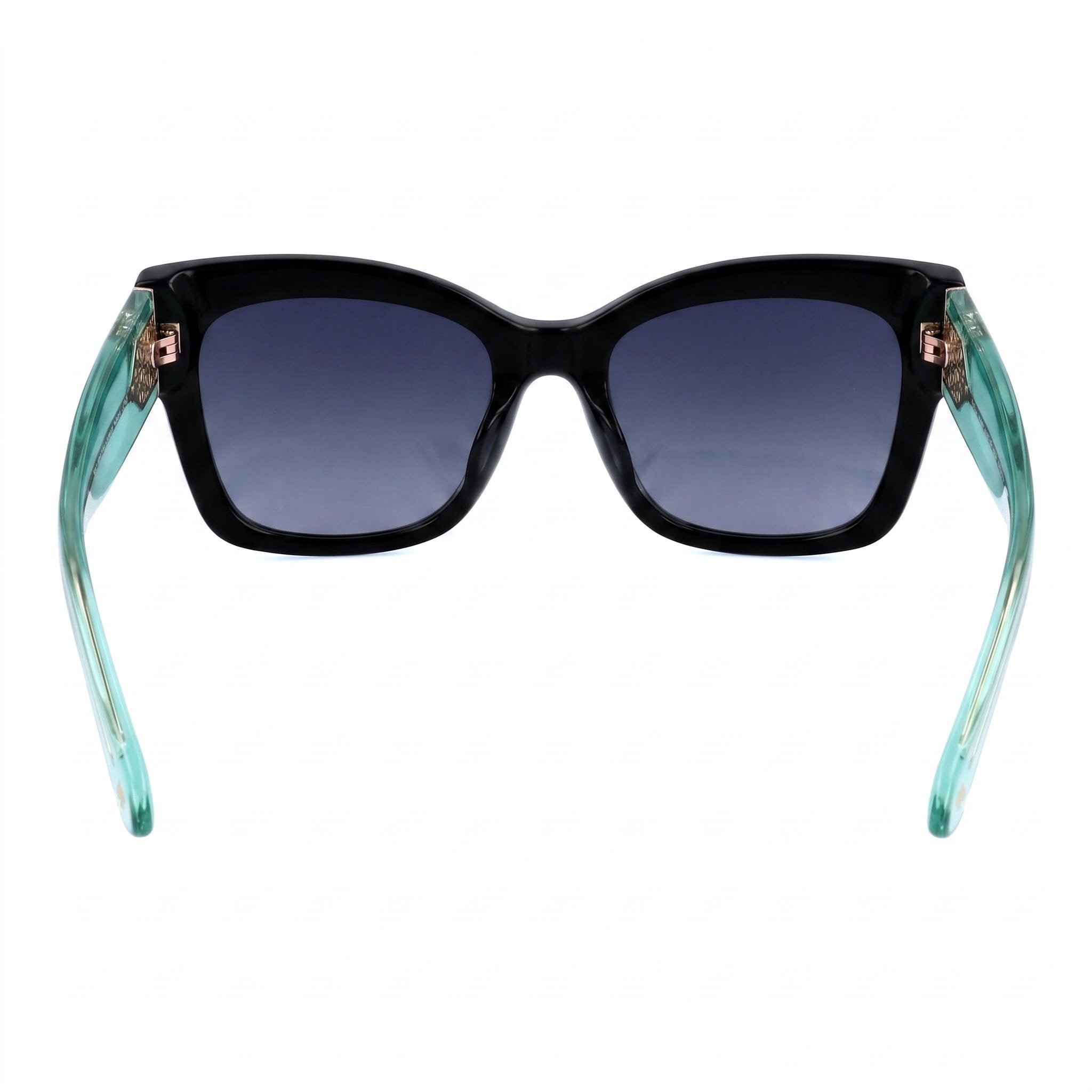 kate spade new york Valeria/S Women's Sunglasses Black Acetate Cat Eye with Dark Grey Shaded Lenses 53mm, Photo 4