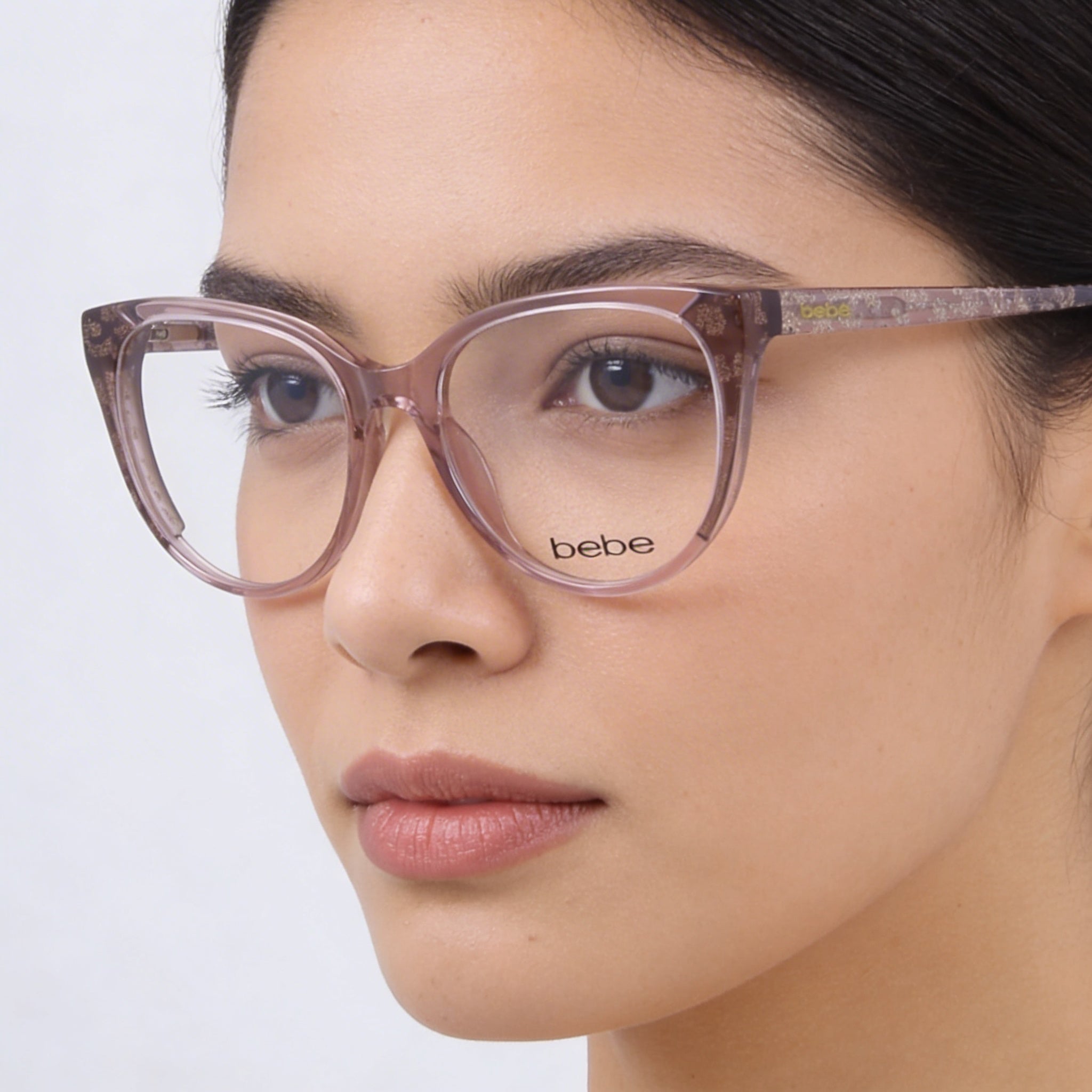 Gafas de lectura con montura completa Cat Eye de acetato para mujer bebe Bb5208, color Topaz Animal, ancho de lente 52 mm, Photo 5