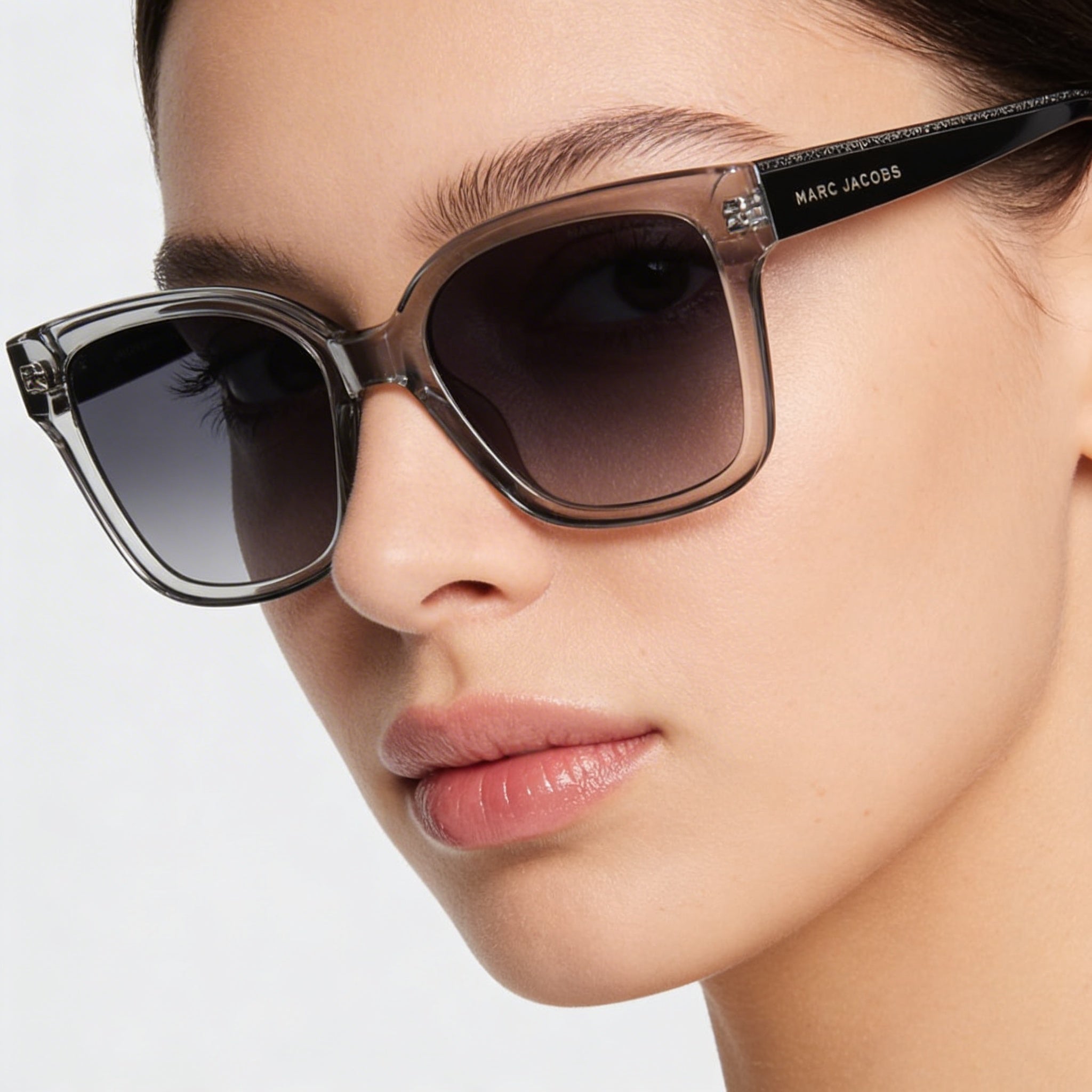 Gafas de sol Marc Jacobs Marc 458/S para mujer, montura de acetato gris, lentes sombreados gris oscuro, 53 mm, protección UV 400, Photo 3