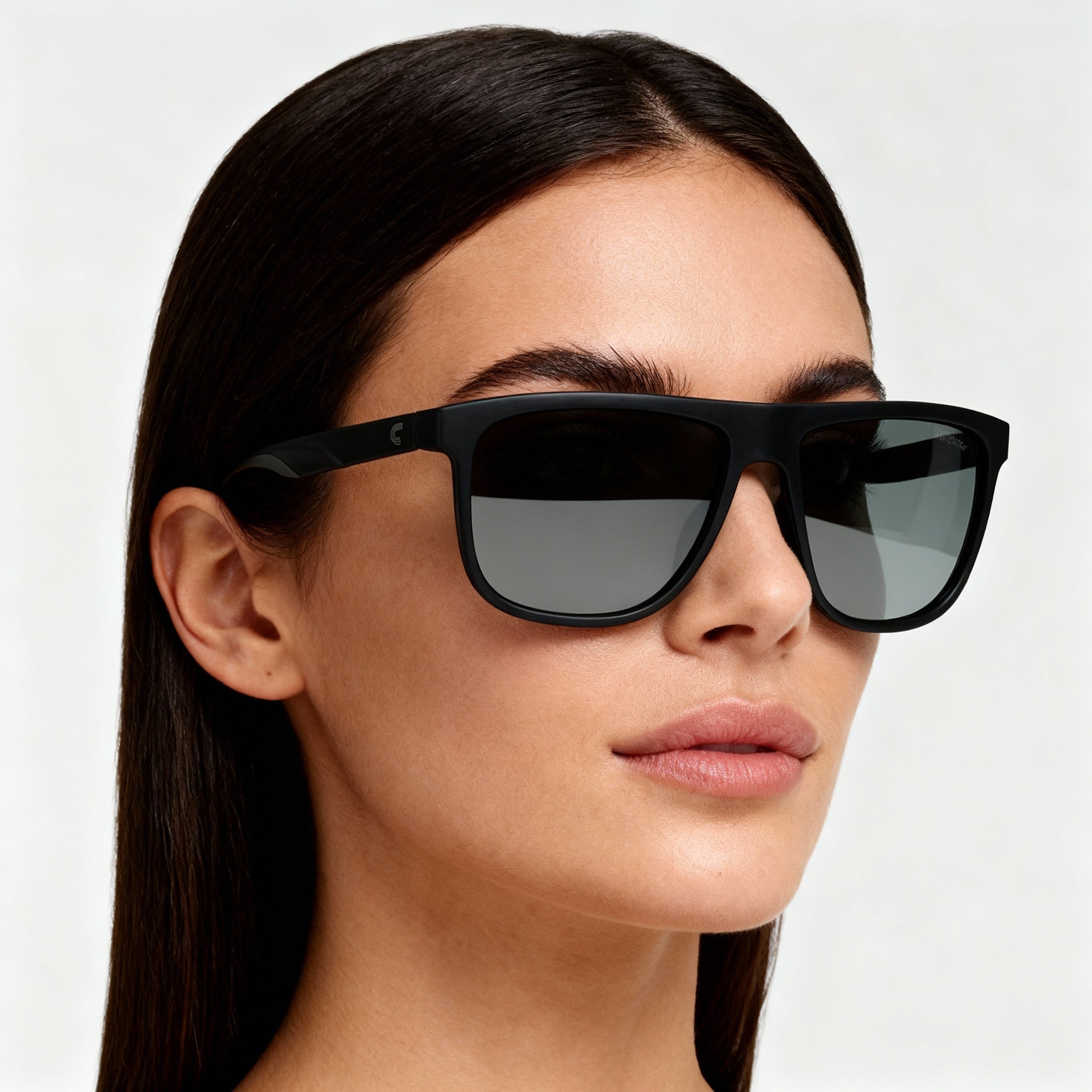 Carrera Modern Women's Polarized 100% UV Matt Black Thermoplastic Elastomers Sunglasses 58mm, Photo 4