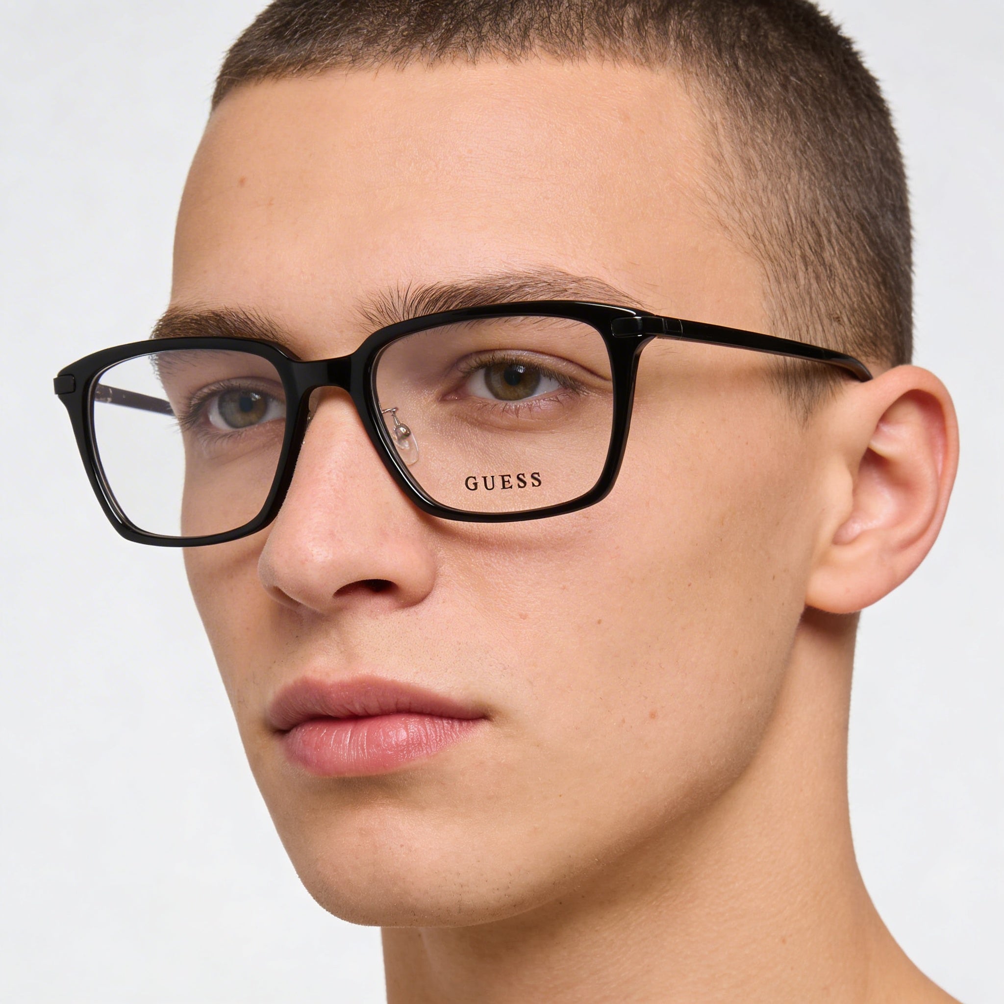 Gafas de sol unisex Guess Gu50206-d de acetato negro brillante de 55 mm, Photo 4