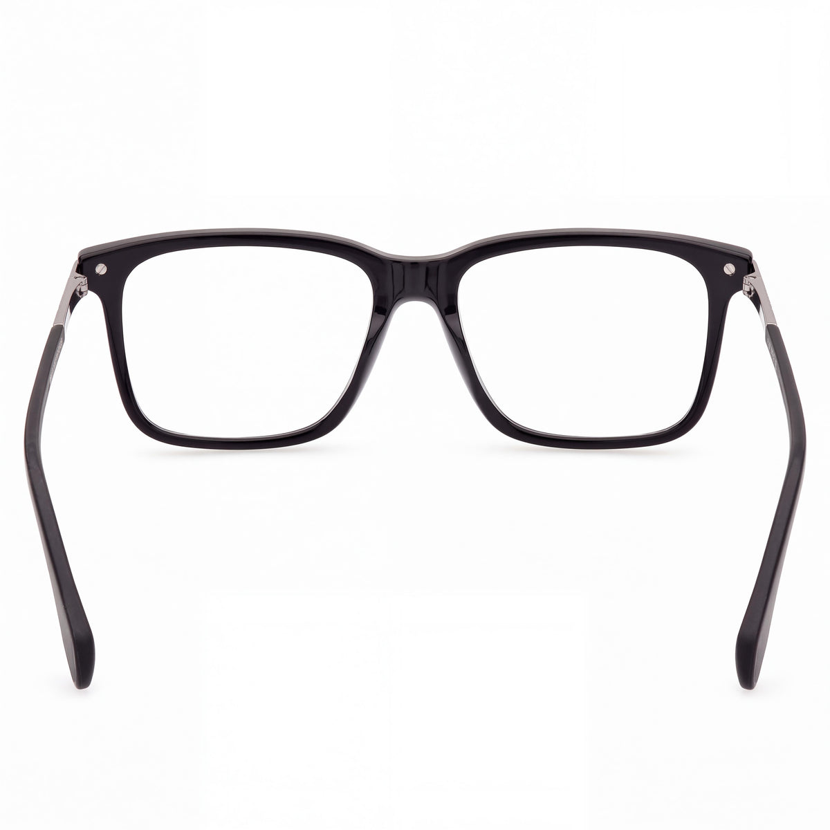 adidas Originals navigator Men's Plastic Frame in Shiny Black, Light Ruthenium Lens Width 55mm, Photo 3