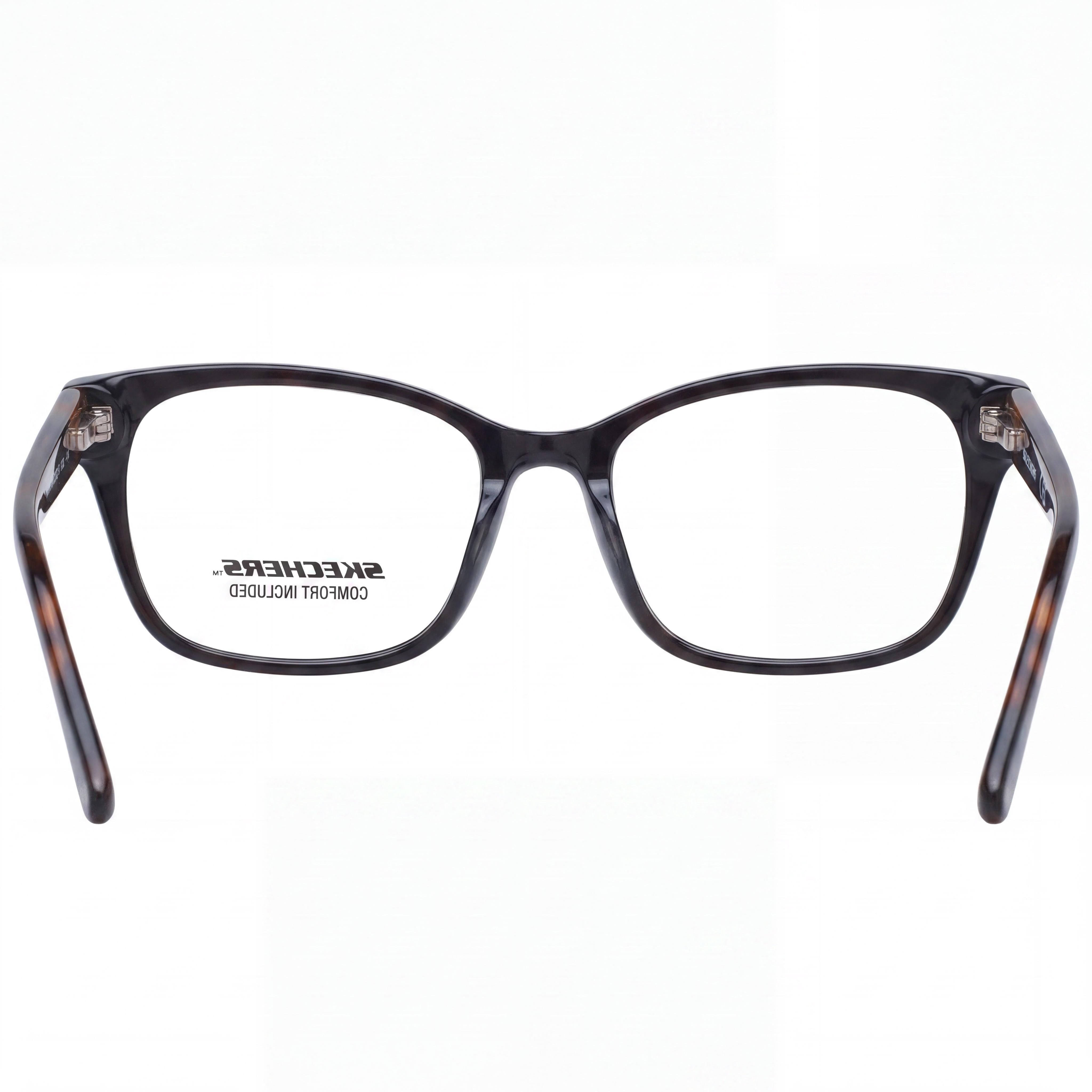 Skechers Women's SE2210 Contemporary Plastic Eyeglasses Shiny Black 53-16-140, Photo 4