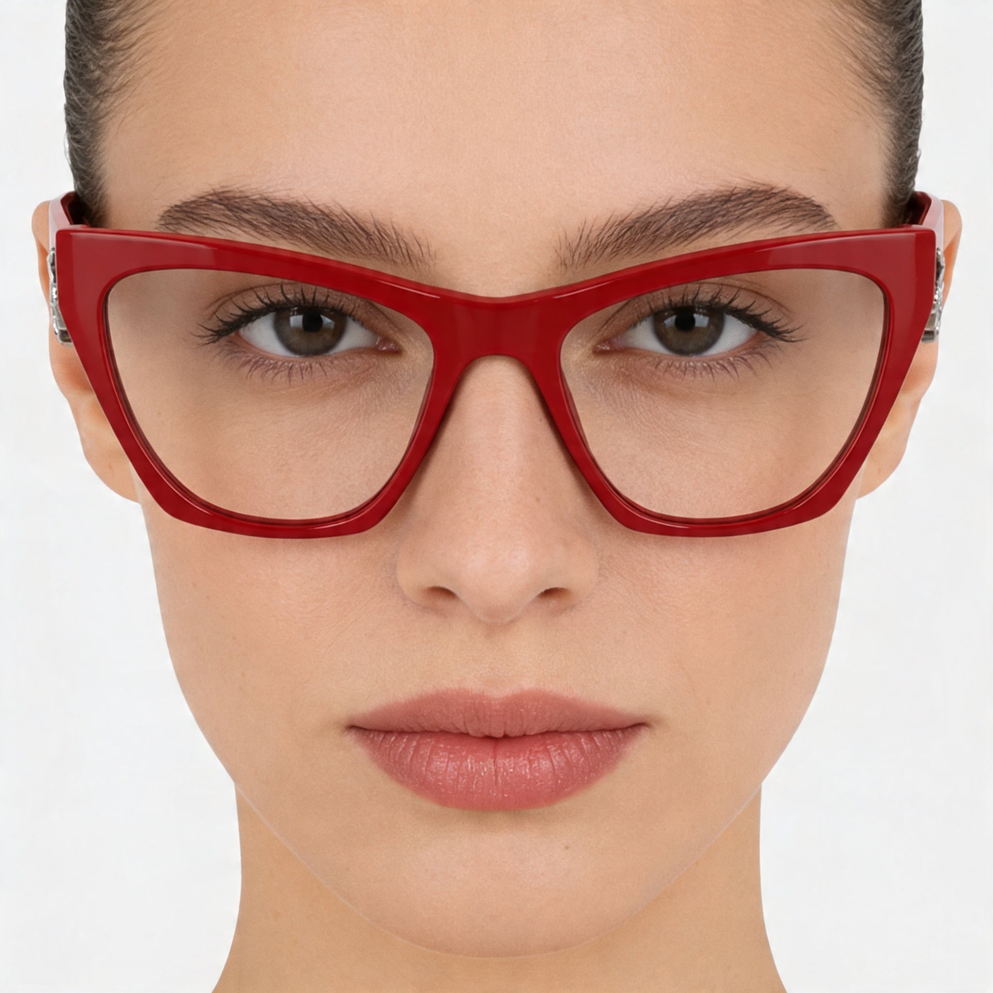 Gafas ópticas casuales para mujer KARL LAGERFELD, de acetato rojo, con lentes de 54 mm, puente de 19 mm y patillas de 140 mm, Photo 5