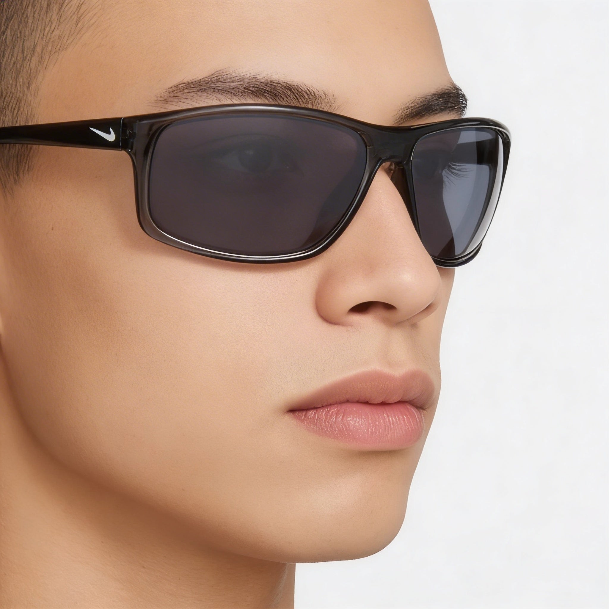 Nike Adrenaline Unisex UV Protection Dark Grey Acetates Frame, Silver Flash Mirror Lenses, 60mm, Photo 4